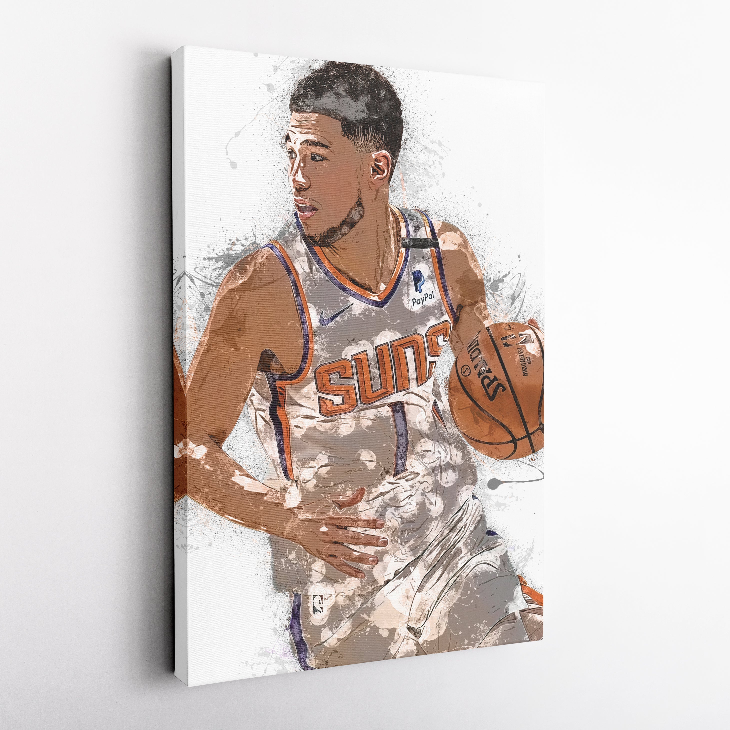Devin Booker Canvas Art – Phoenix Suns Superstar Wall Decor