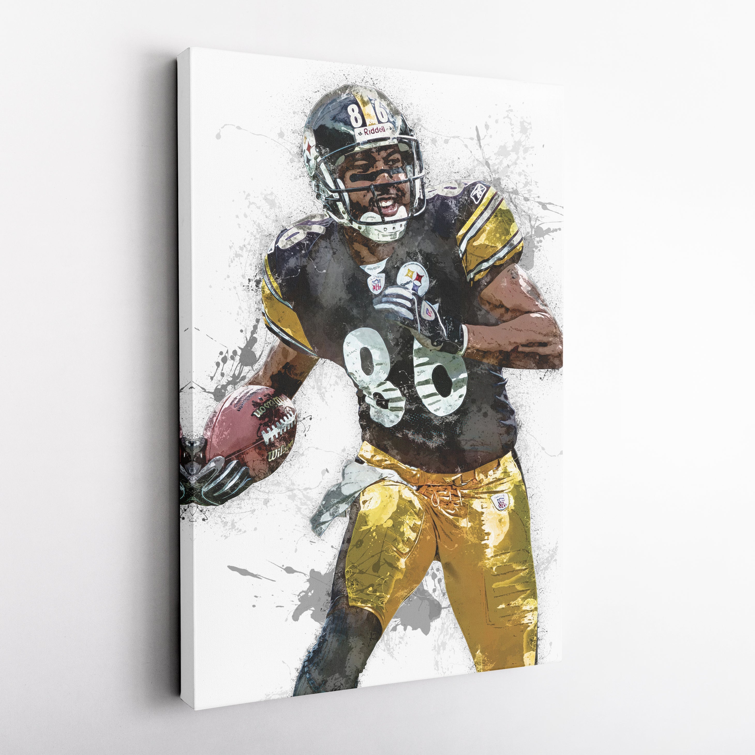 Hines Ward Canvas Art – Pittsburgh Steelers Wall Decor