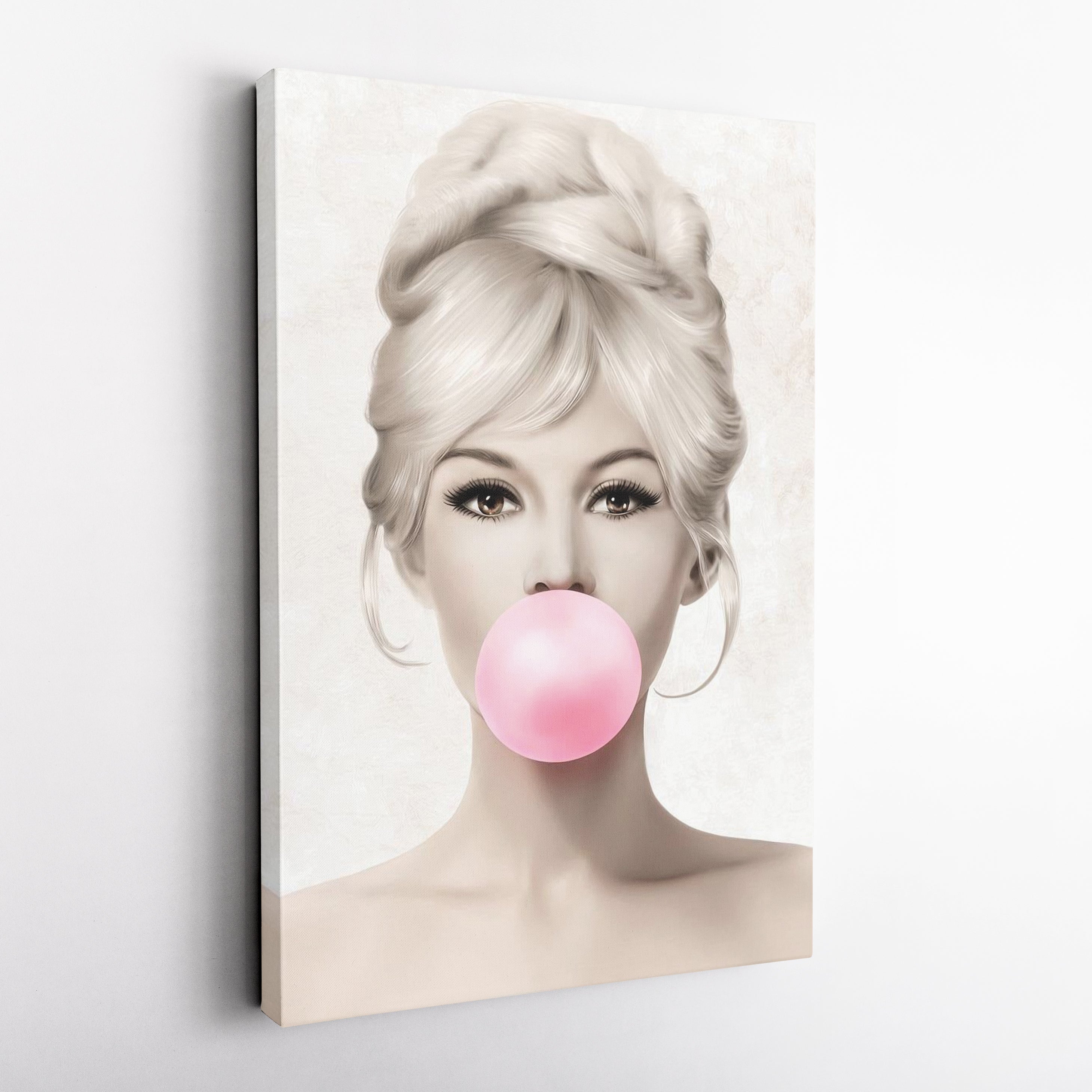 Brigitte Bardot Canvas Print – French Actress Wall Art for Home, Studio, or Salon