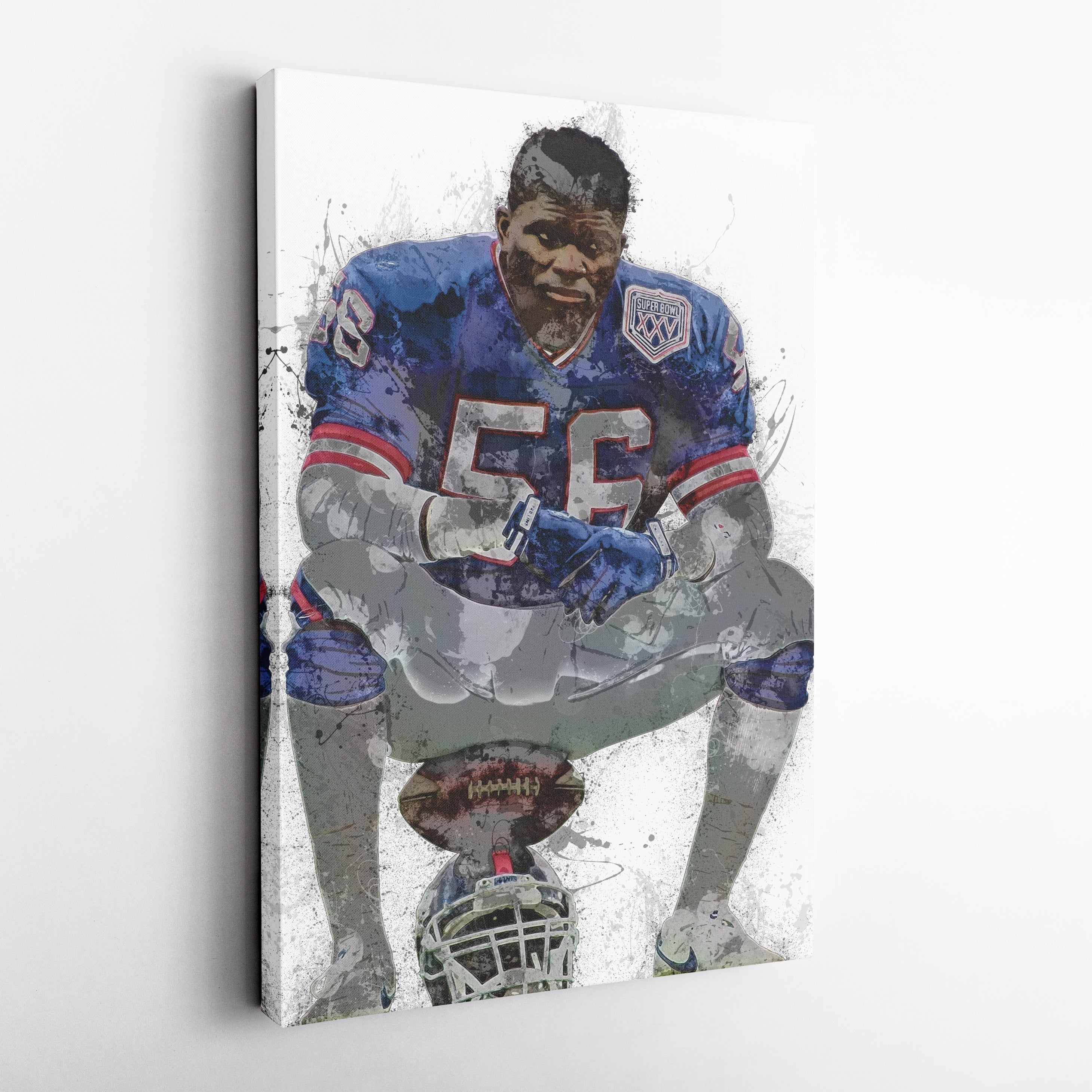 Lawrence Taylor Canvas Art – New York Giants Wall Decor