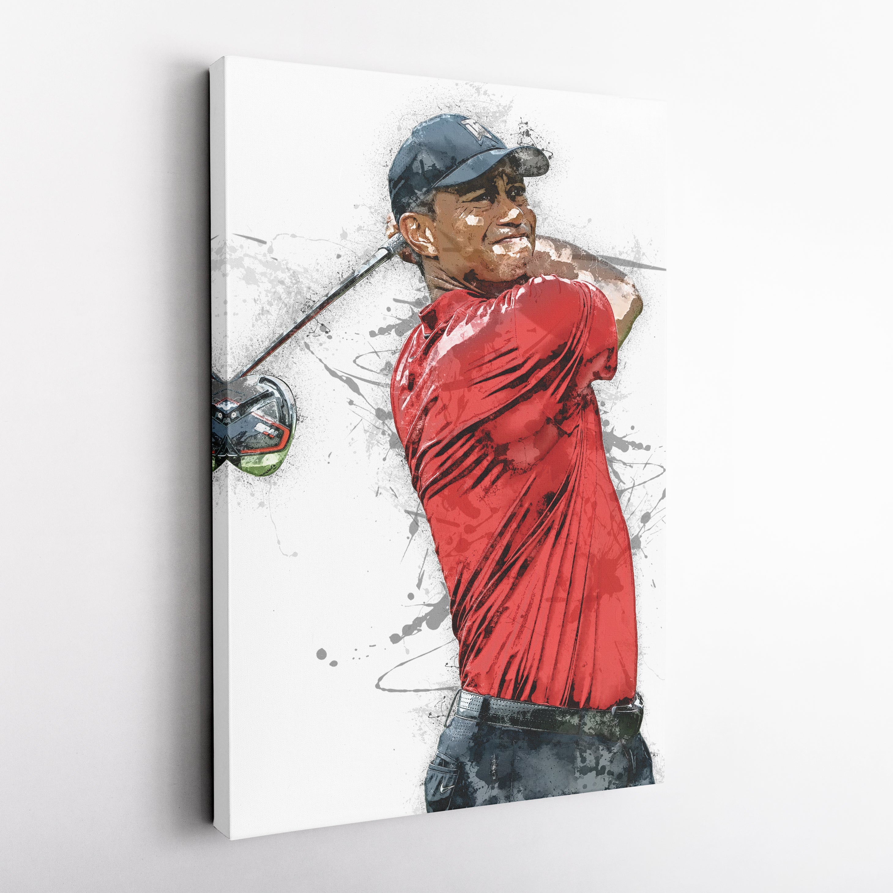 Tiger Woods Canvas Print – Masters Golf Wall Art Decor