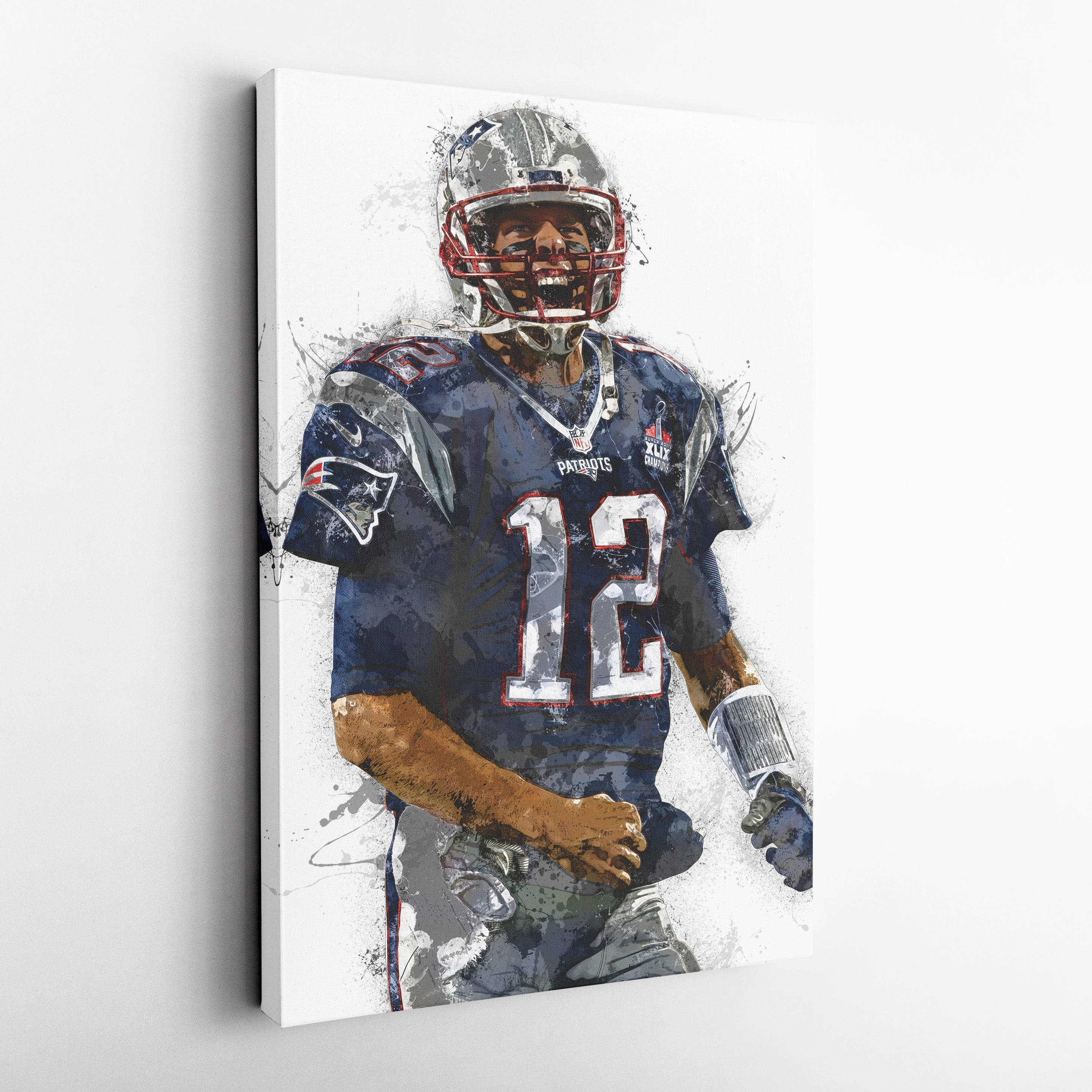 Tom Brady Canvas Art – New England Patriots Wall Decor