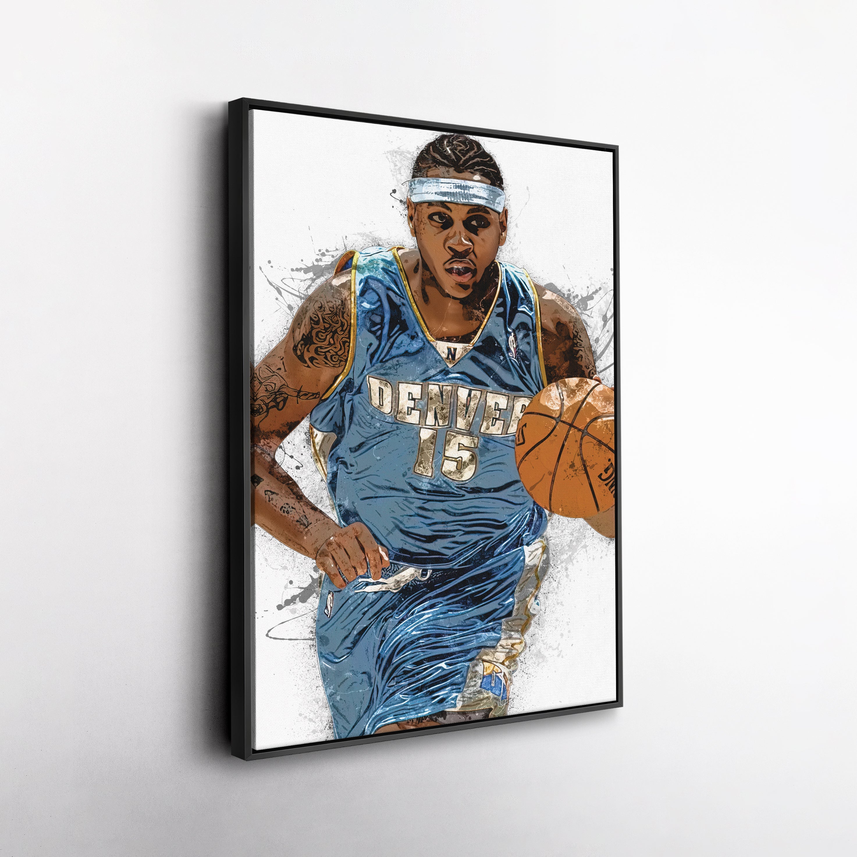 Carmelo Anthony Canvas Art – Denver Nuggets Wall Decor