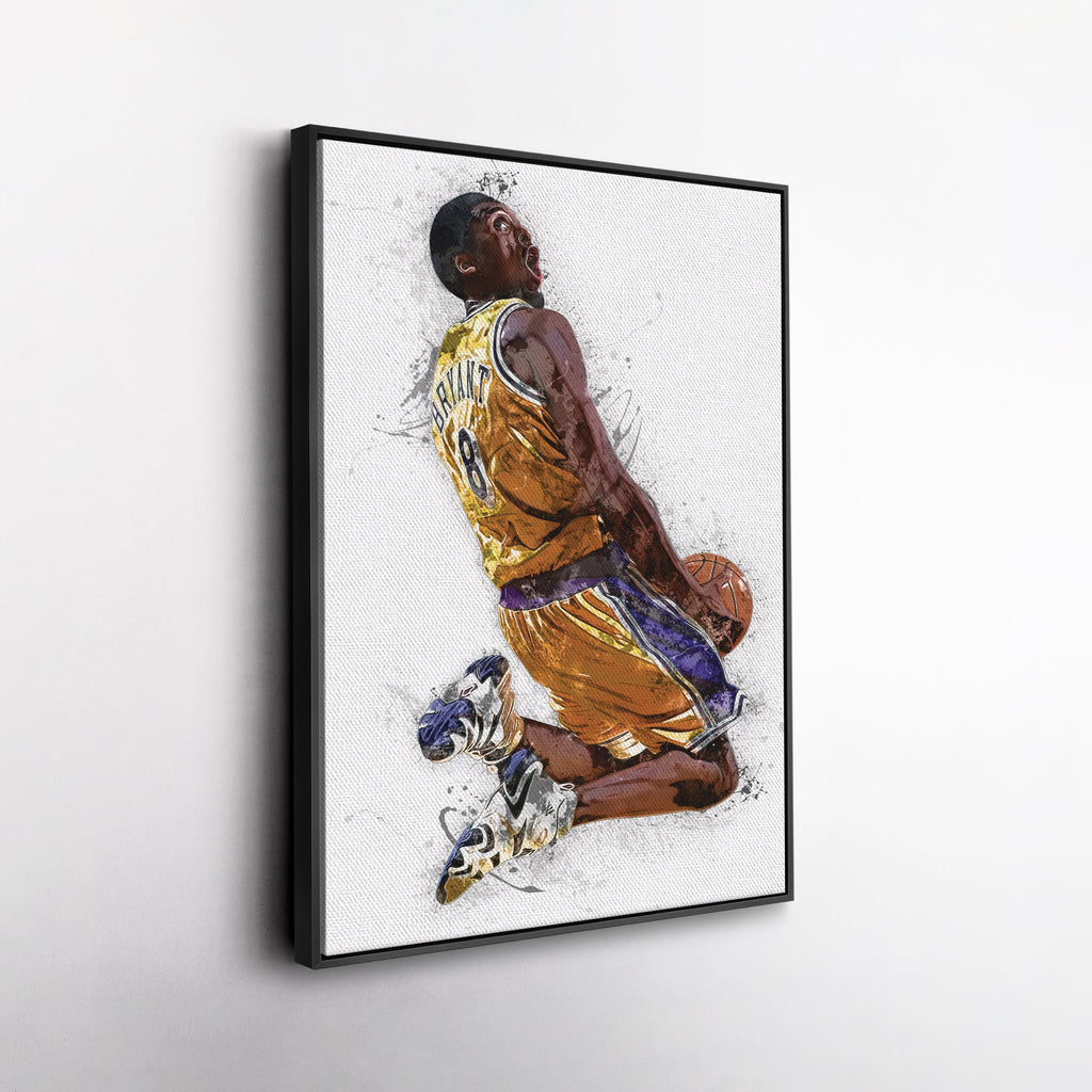 Kobe Bryant Canvas Art – Los Angeles Lakers Wall Decor
