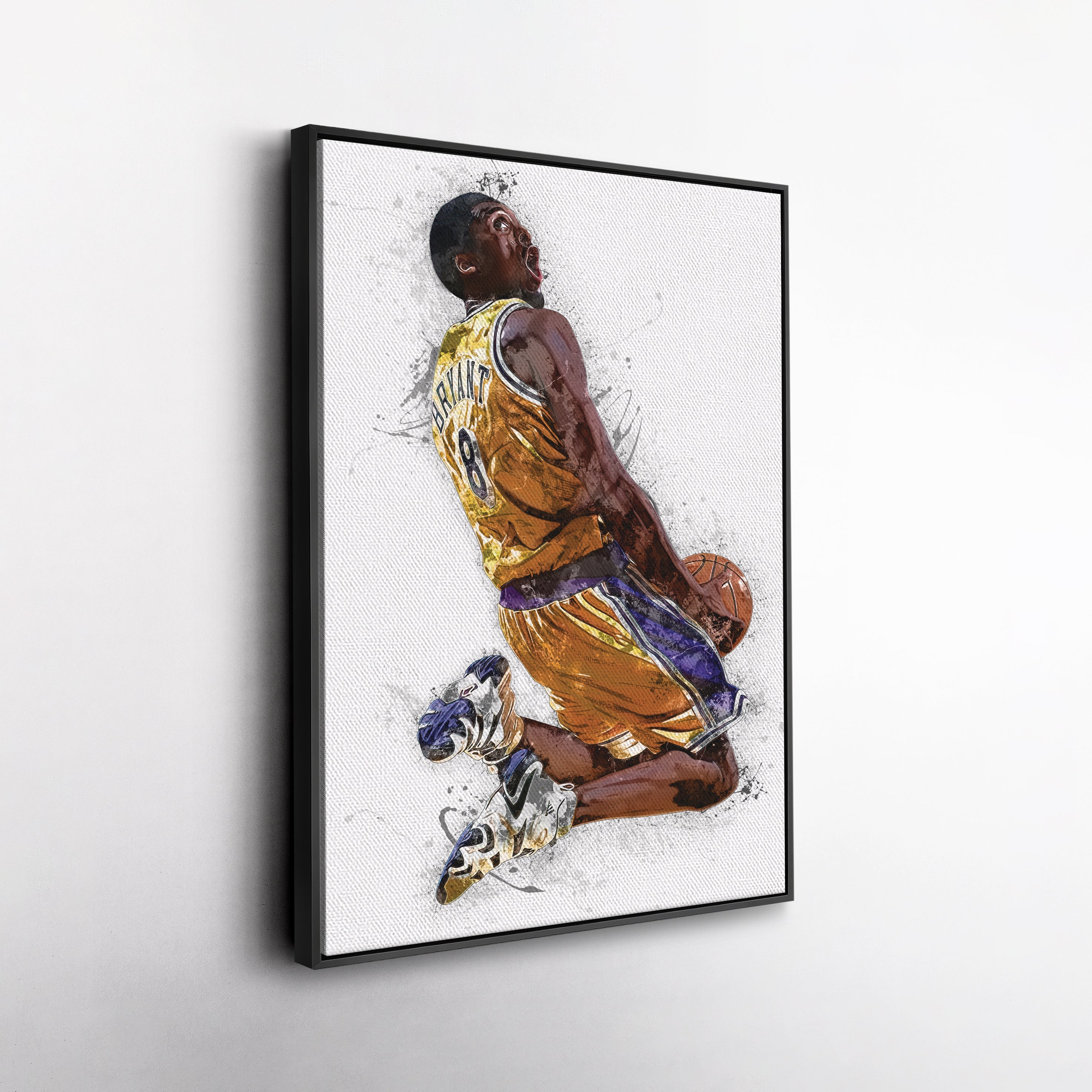 Kobe Bryant Canvas Art – Los Angeles Lakers Wall Decor