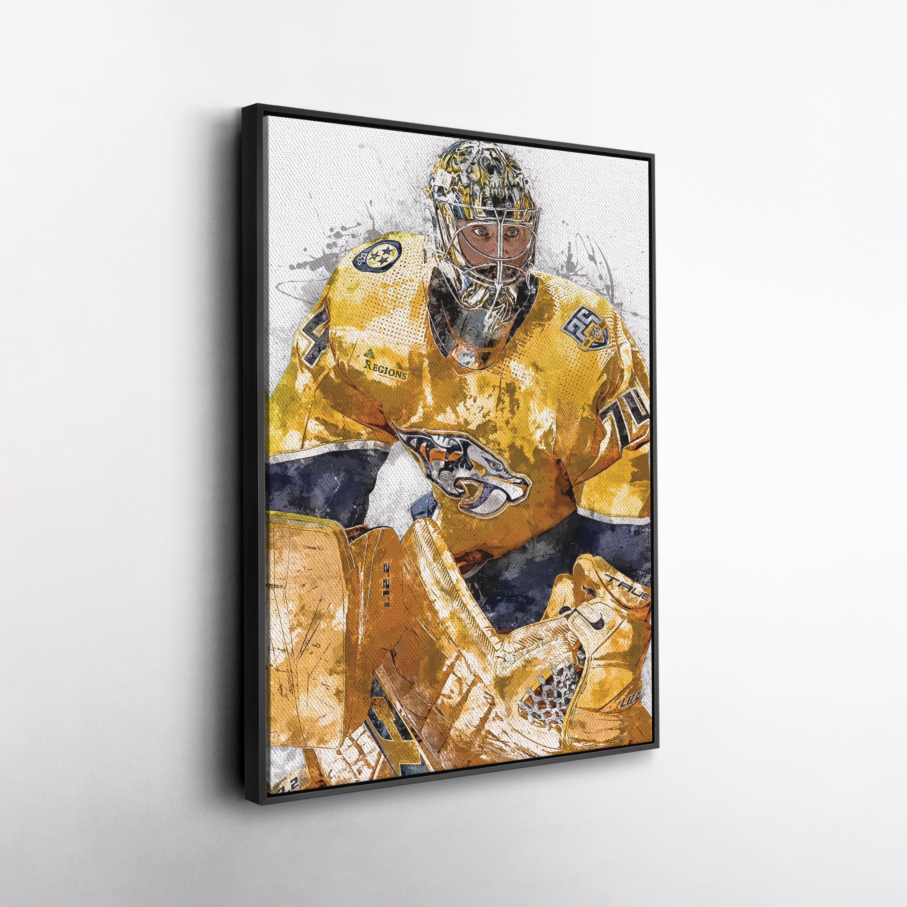 Juuse Saros Canvas Art – Nashville Predators Wall Decor
