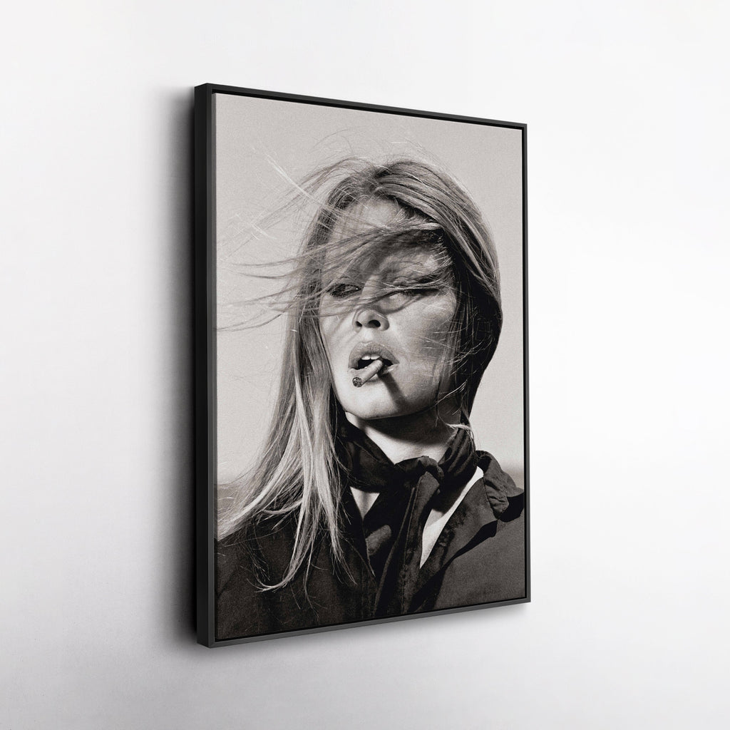 Brigitte Bardot Canvas – French Actress Wall Art Gift for Classic Cinema Lovers