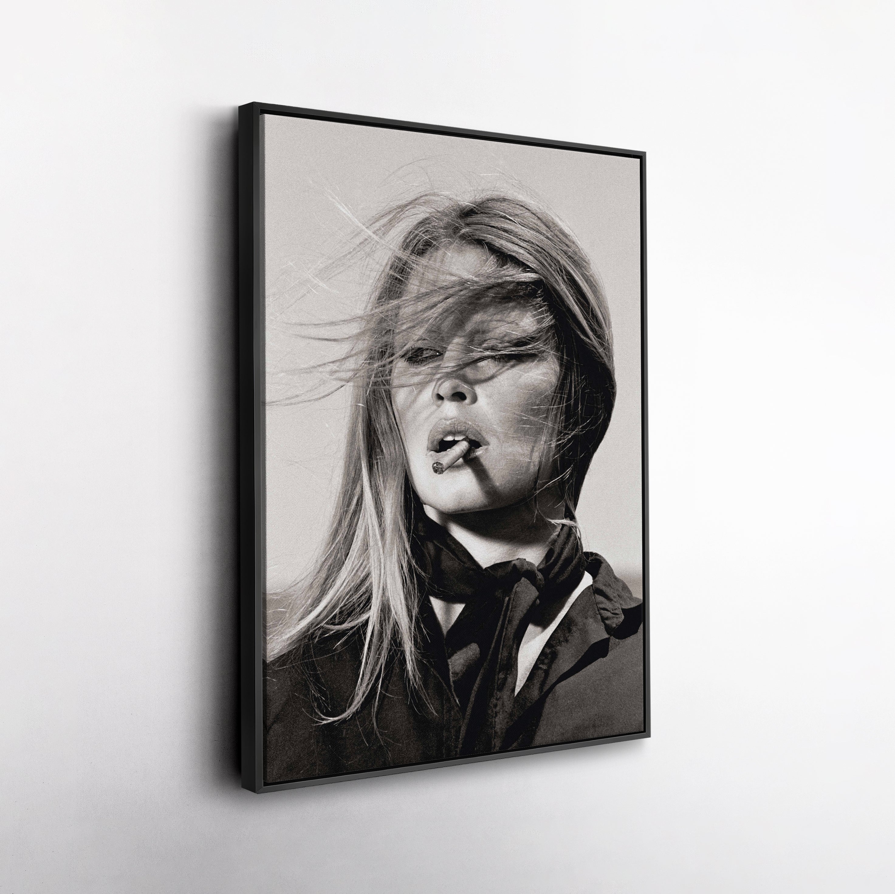 Brigitte Bardot Canvas – French Actress Wall Art Gift for Classic Cinema Lovers