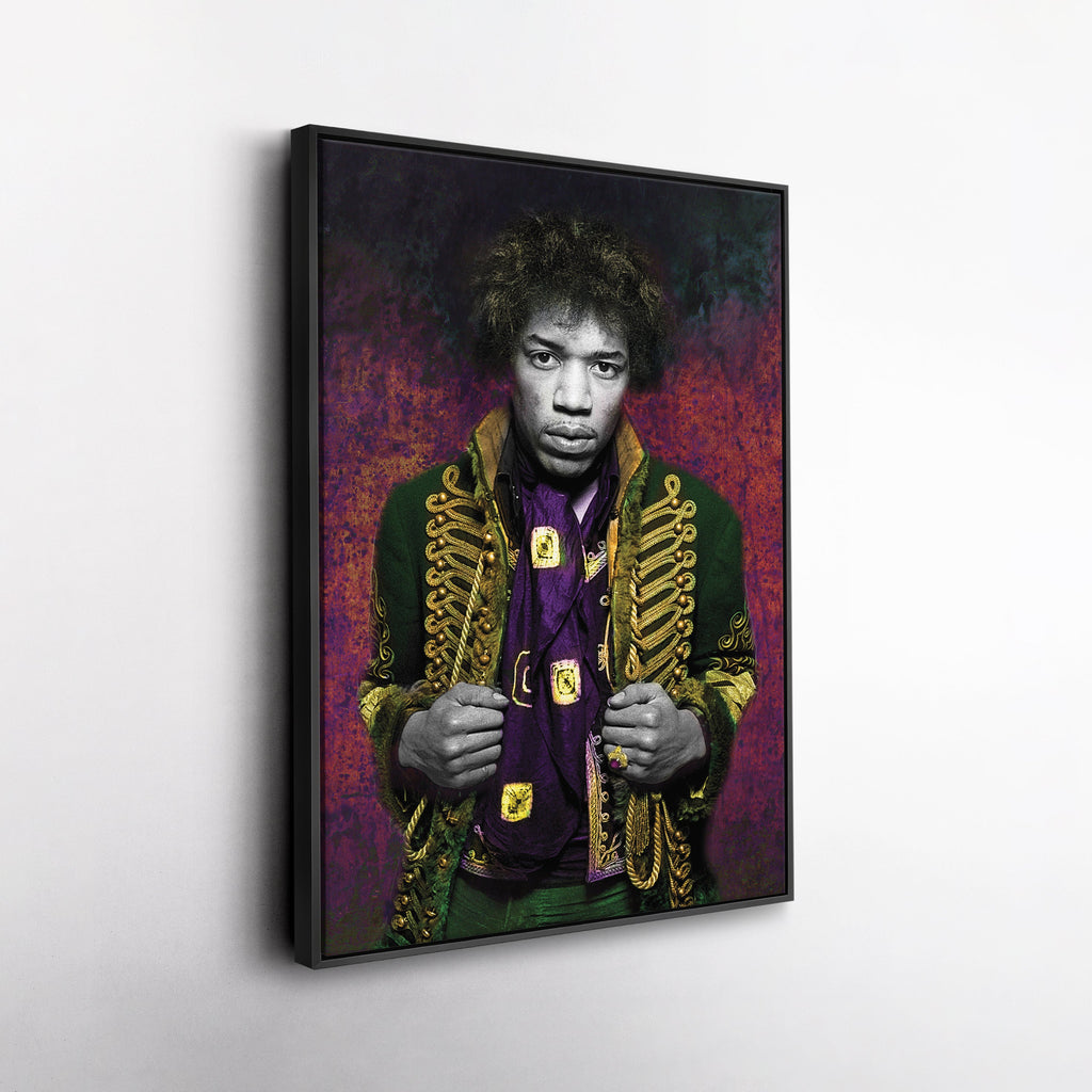 Jimi Hendrix Canvas Print – Guitarist & Singer Wall Art for Home Music Decor