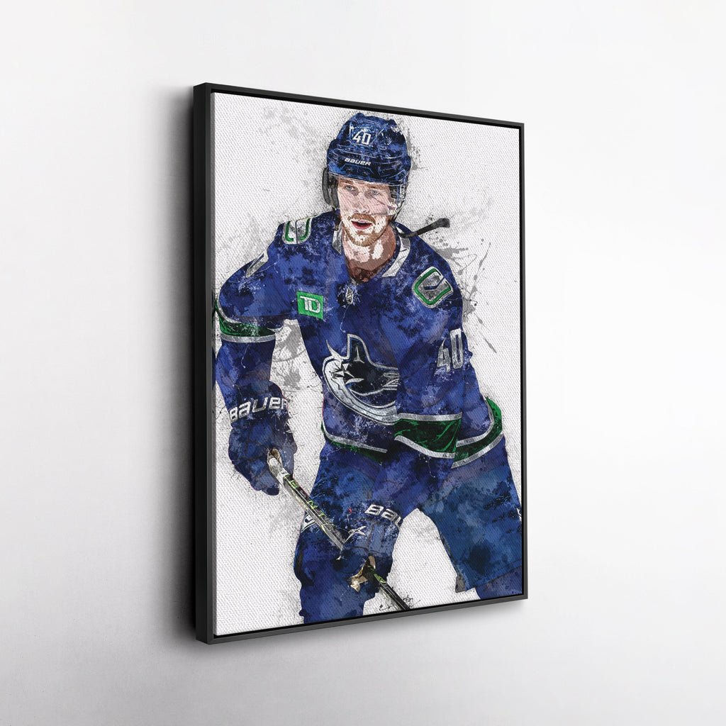 Elias Pettersson Canvas Art – Vancouver Canucks Wall Decor