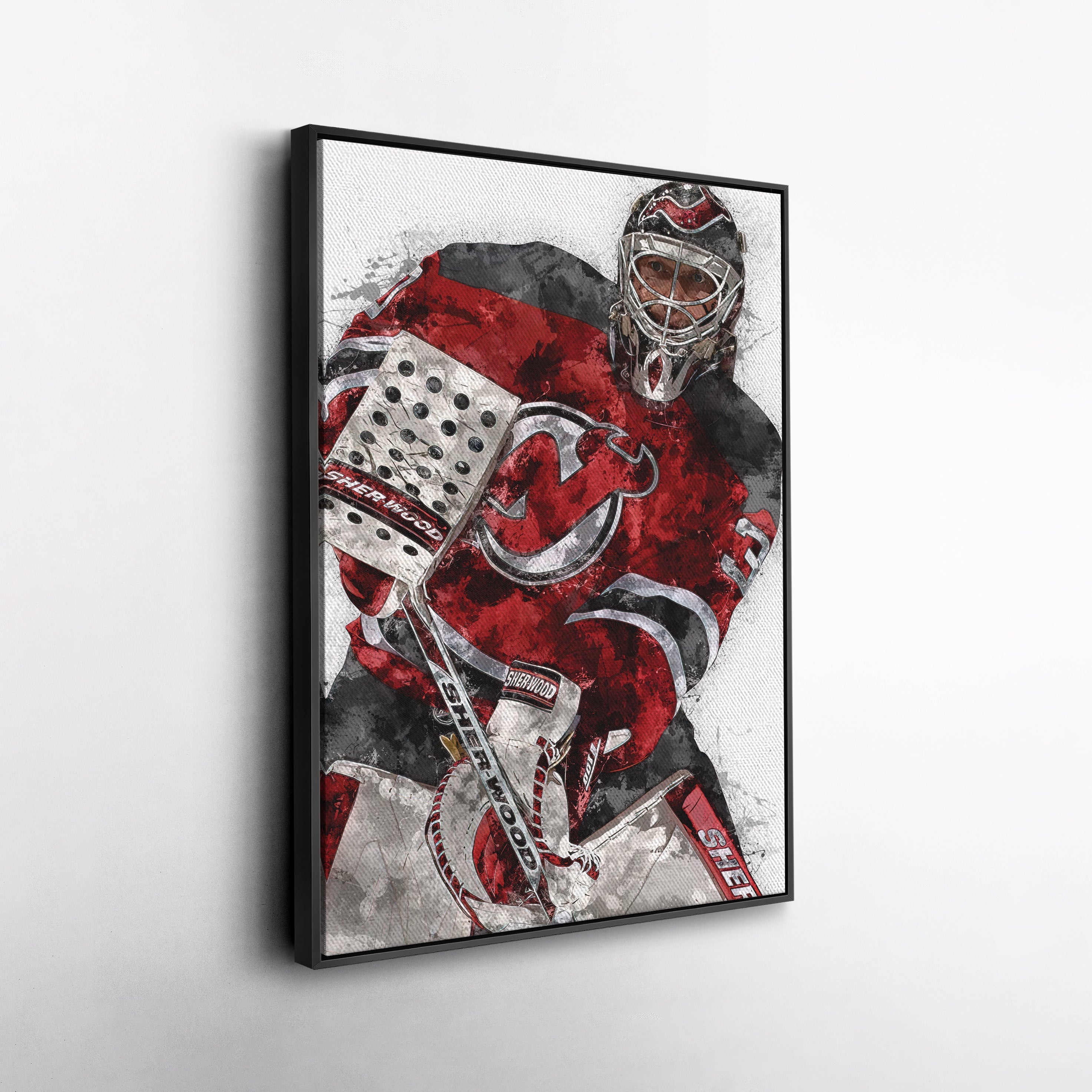 Martin Brodeur Canvas Art – New Jersey Devils Wall Decor