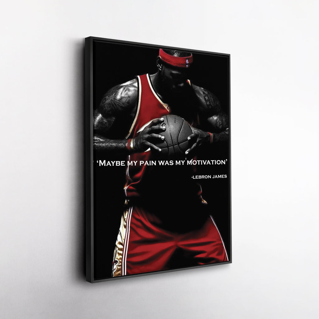 LeBron James Canvas Print – Cleveland Cavaliers Basketball Quote Wall Art Decor