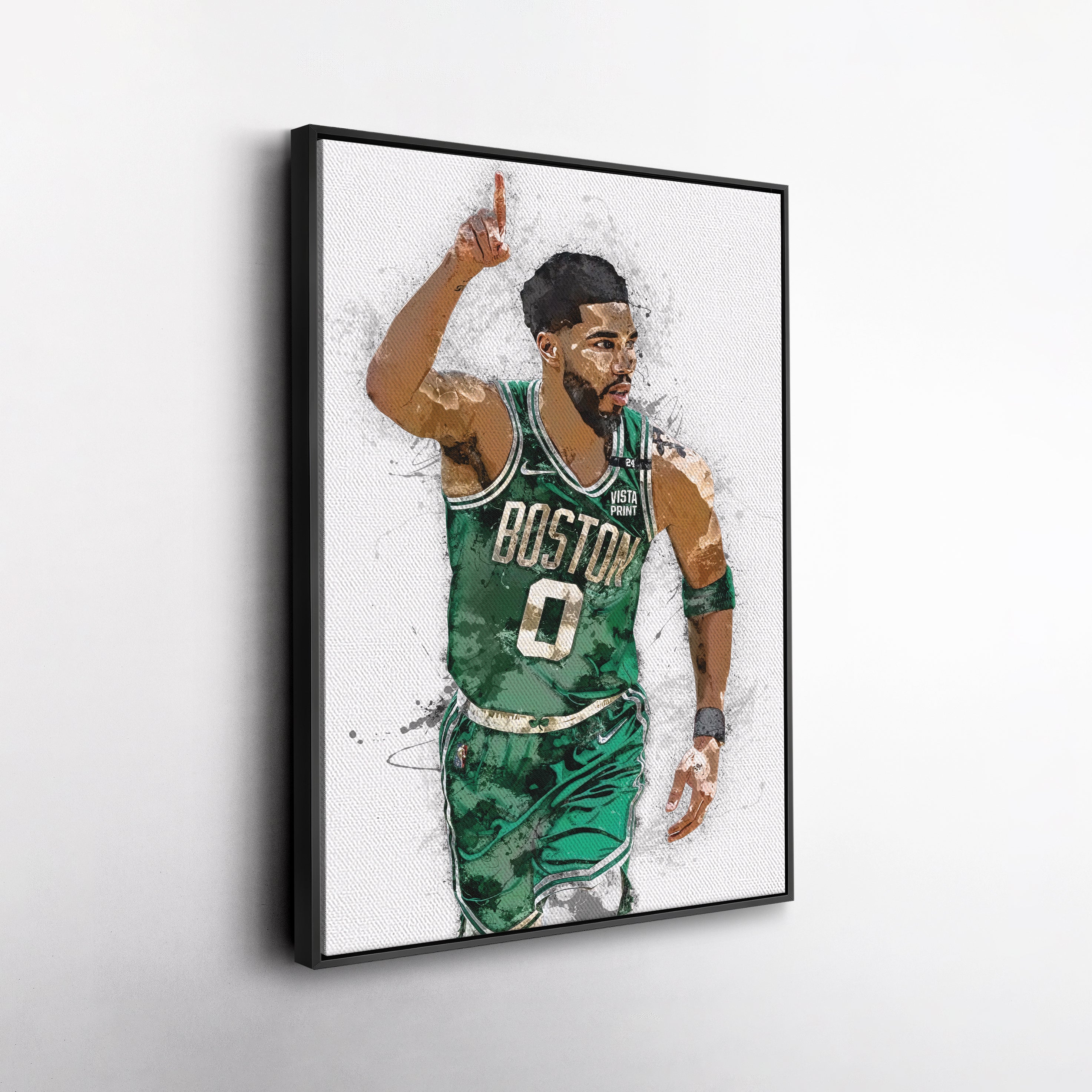 Jayson Tatum Canvas Art – Boston Celtics Superstar Wall Decor