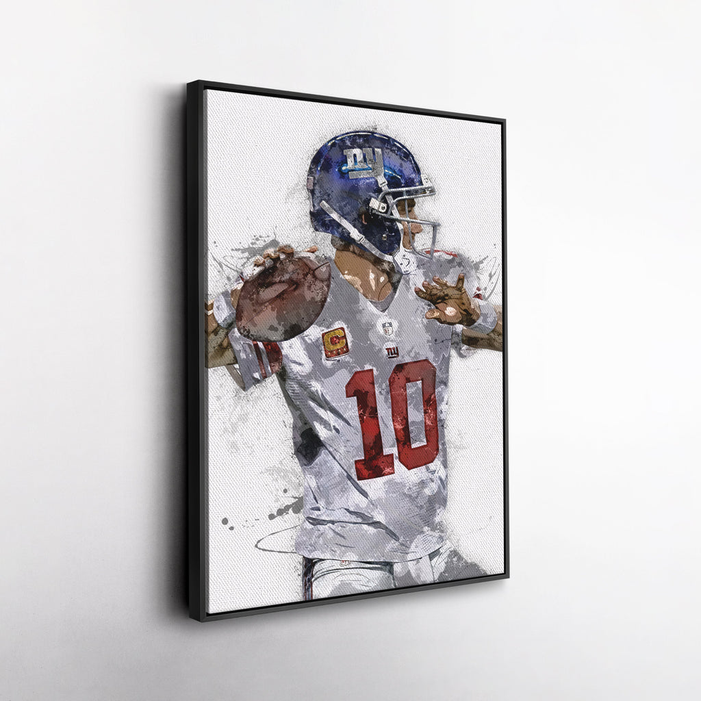 Eli Manning Canvas Art – New York Giants Wall Decor