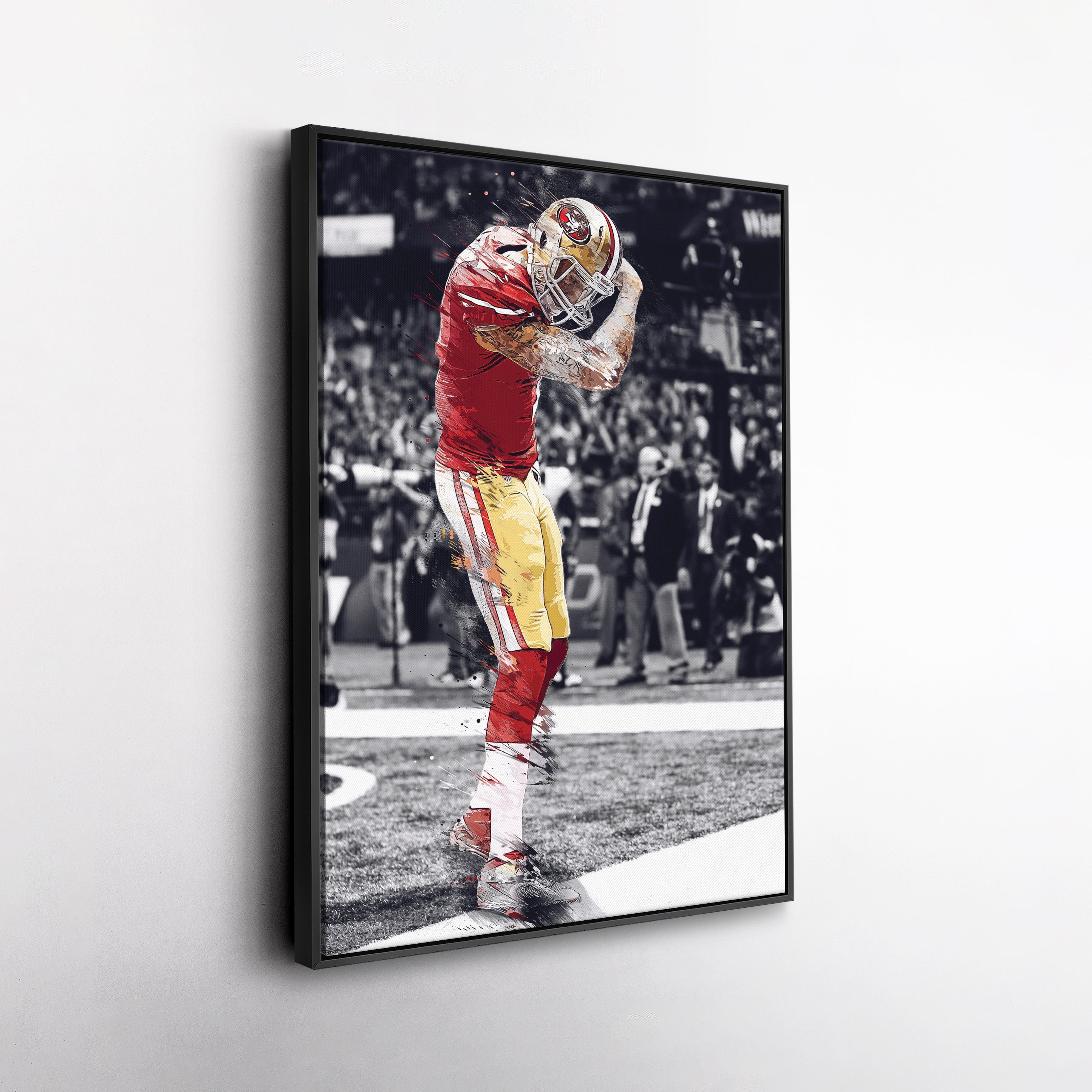 Colin Kaepernick Canvas Art – 49ers Celebration Wall Decor