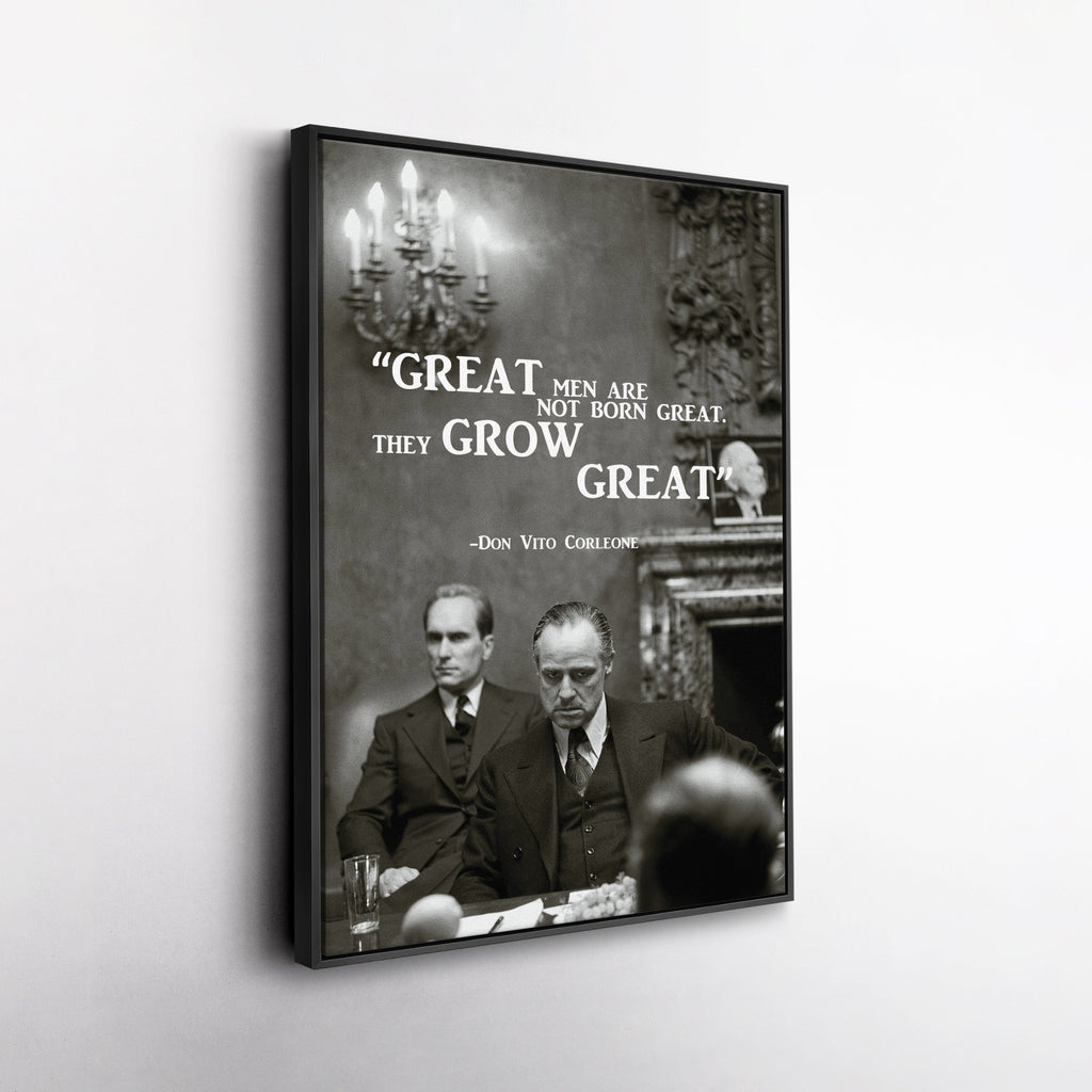 The Godfather Quote Canvas Art – Vito Corleone Decor