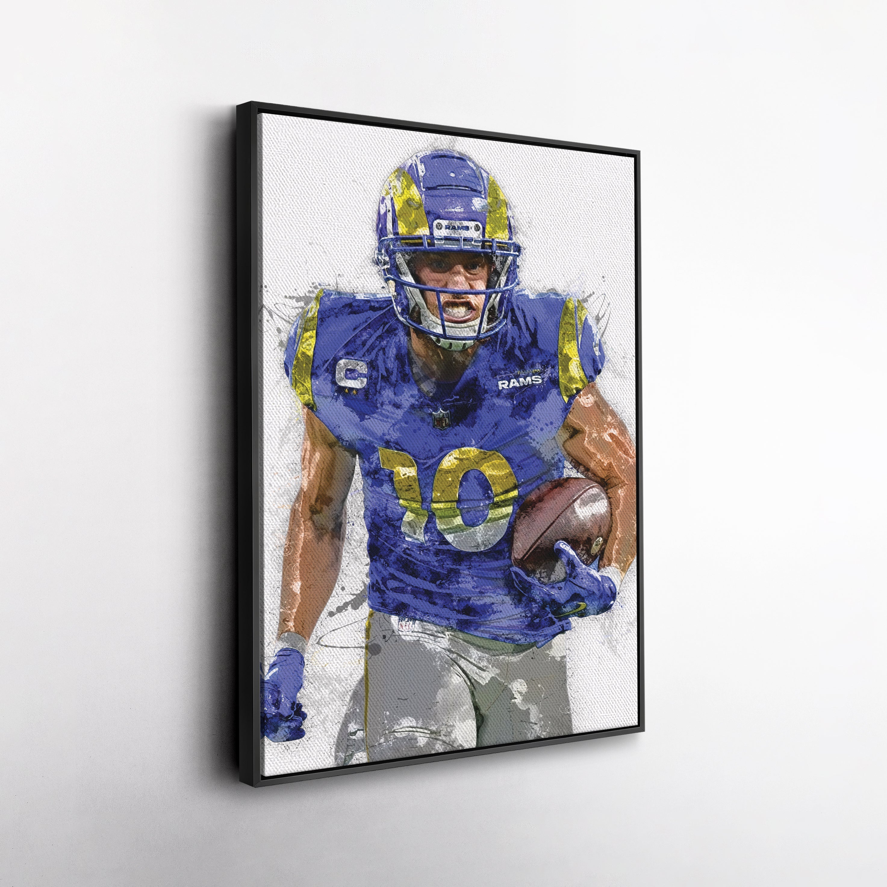Cooper Kupp Canvas Art – Los Angeles Rams Wall Decor