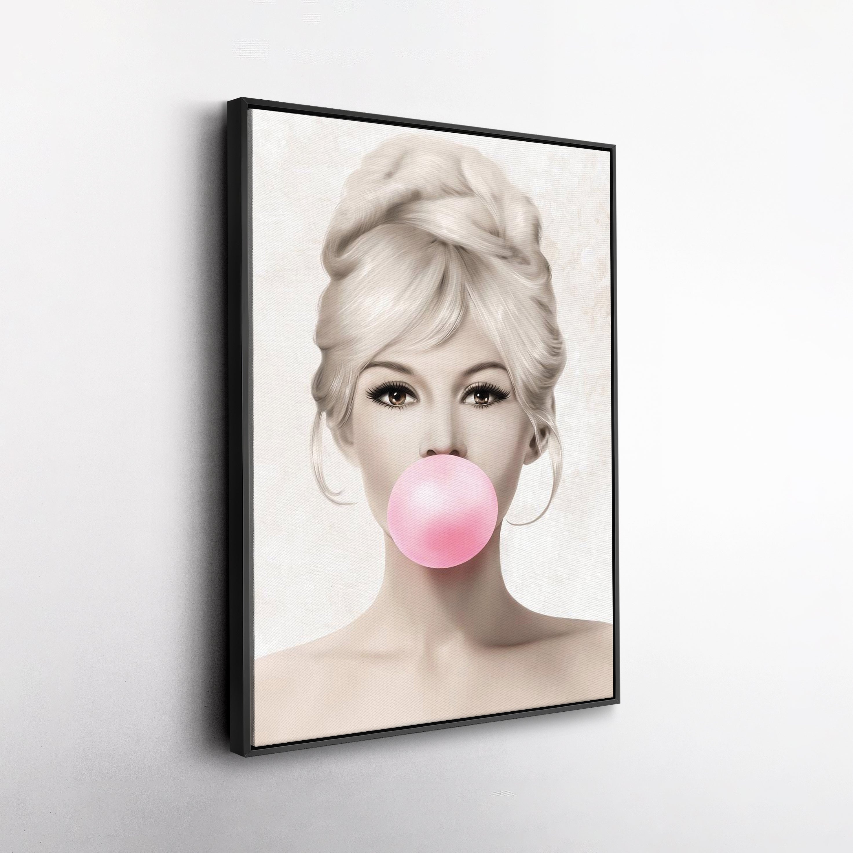 Brigitte Bardot Canvas Print – French Actress Wall Art for Home, Studio, or Salon