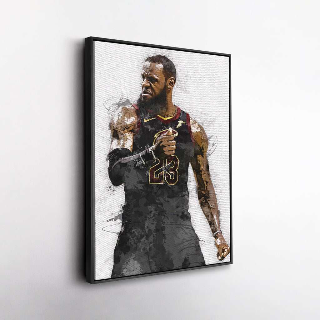 LeBron James Canvas Art – Cleveland Cavaliers Wall Decor