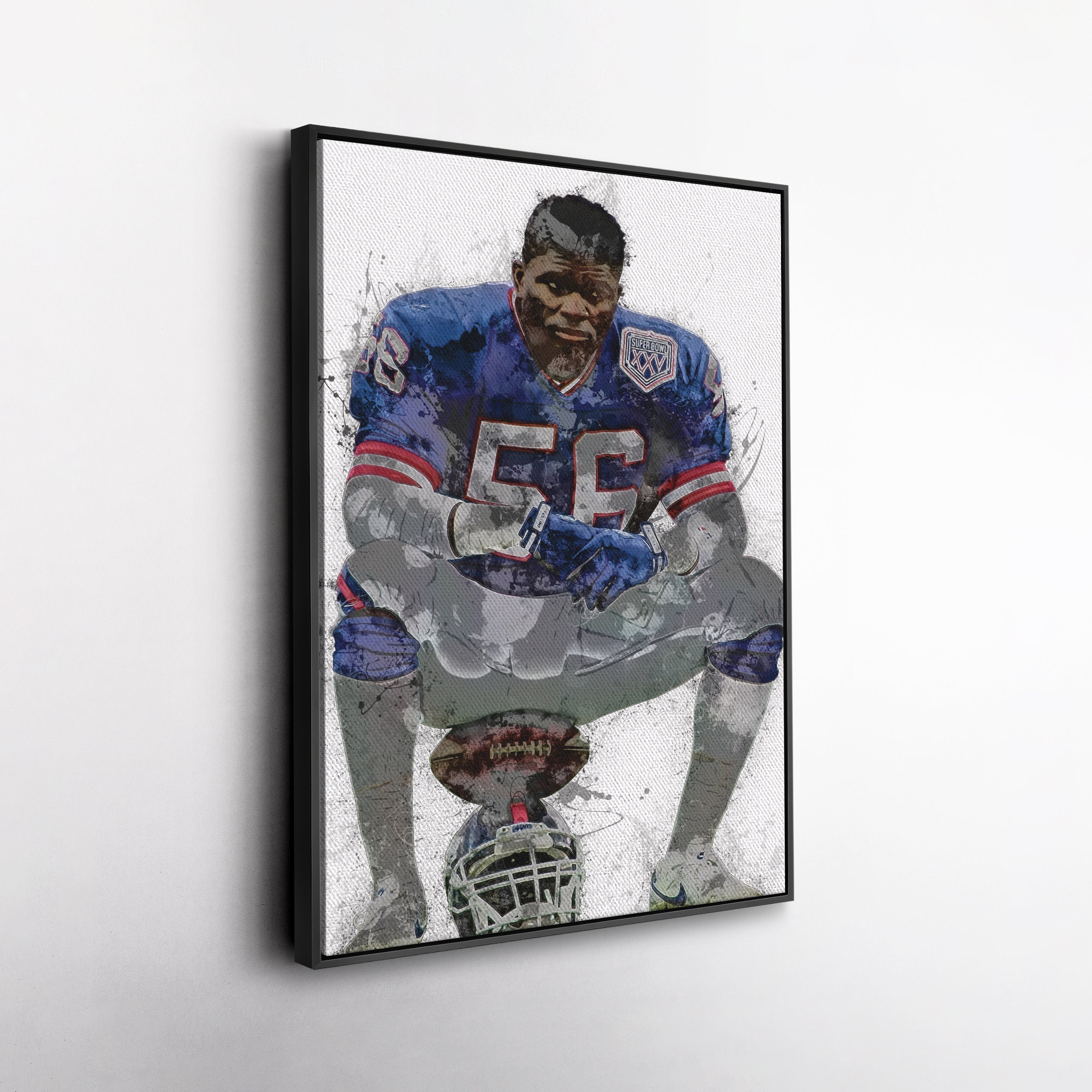 Lawrence Taylor Canvas Art – New York Giants Wall Decor