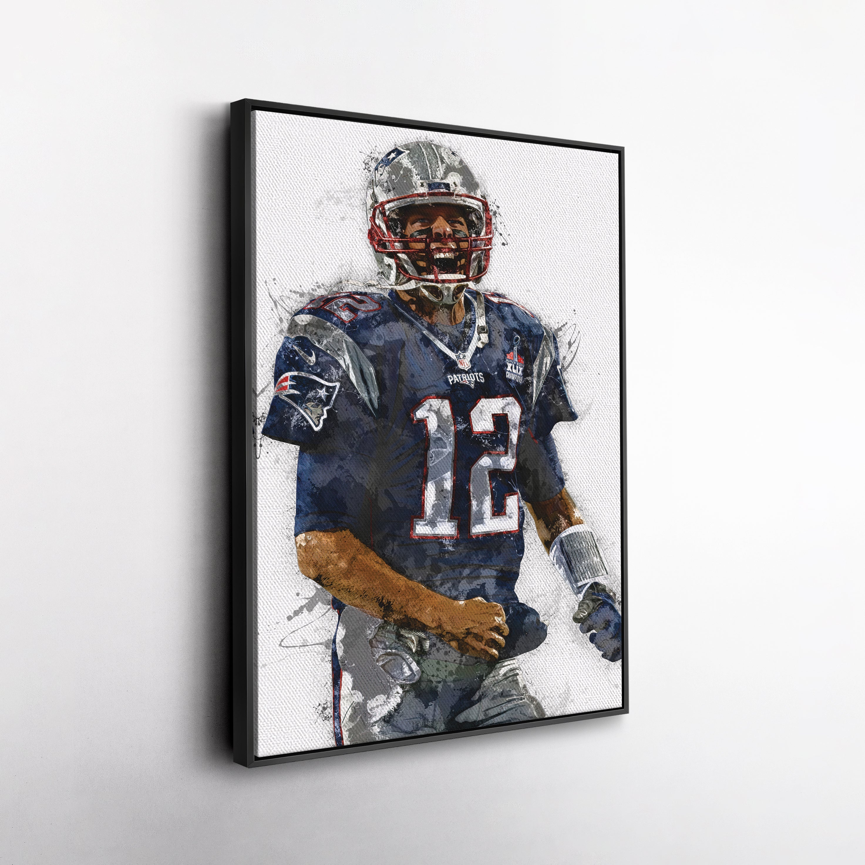 Tom Brady Canvas Art – New England Patriots Wall Decor