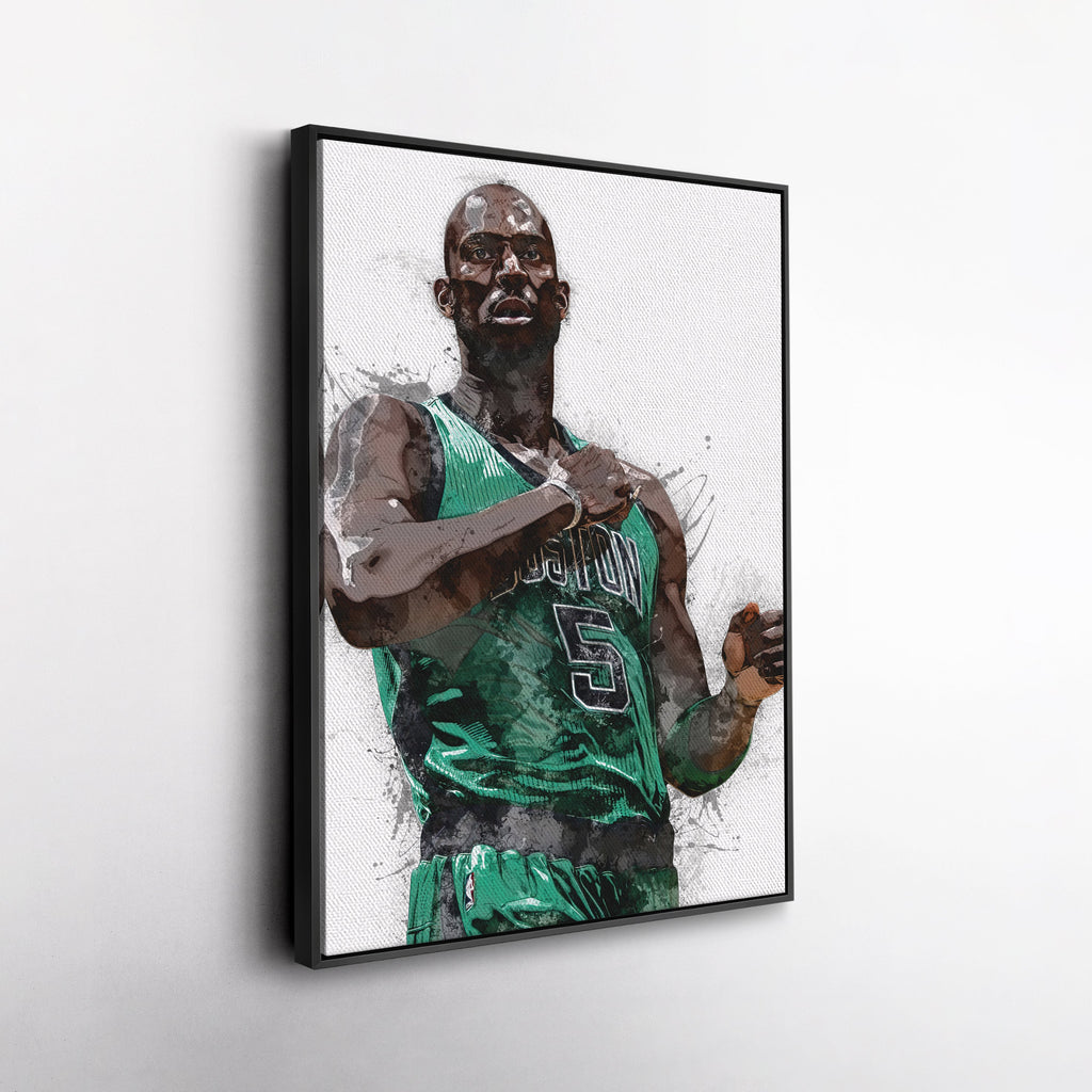 Kevin Garnett Canvas Art – Boston Celtics Wall Decor