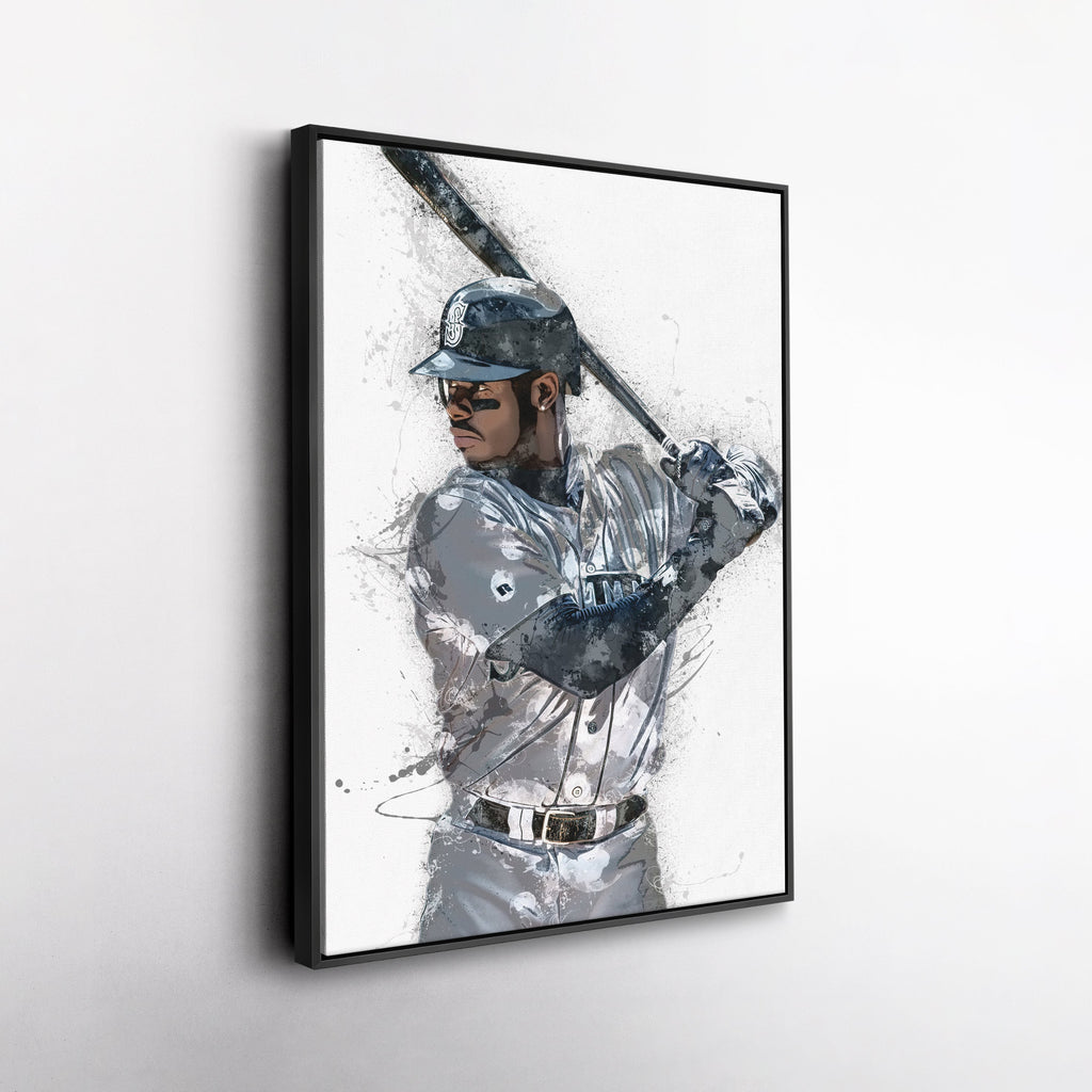 Ken Griffey Jr. Canvas Art – Seattle Mariners Wall Decor