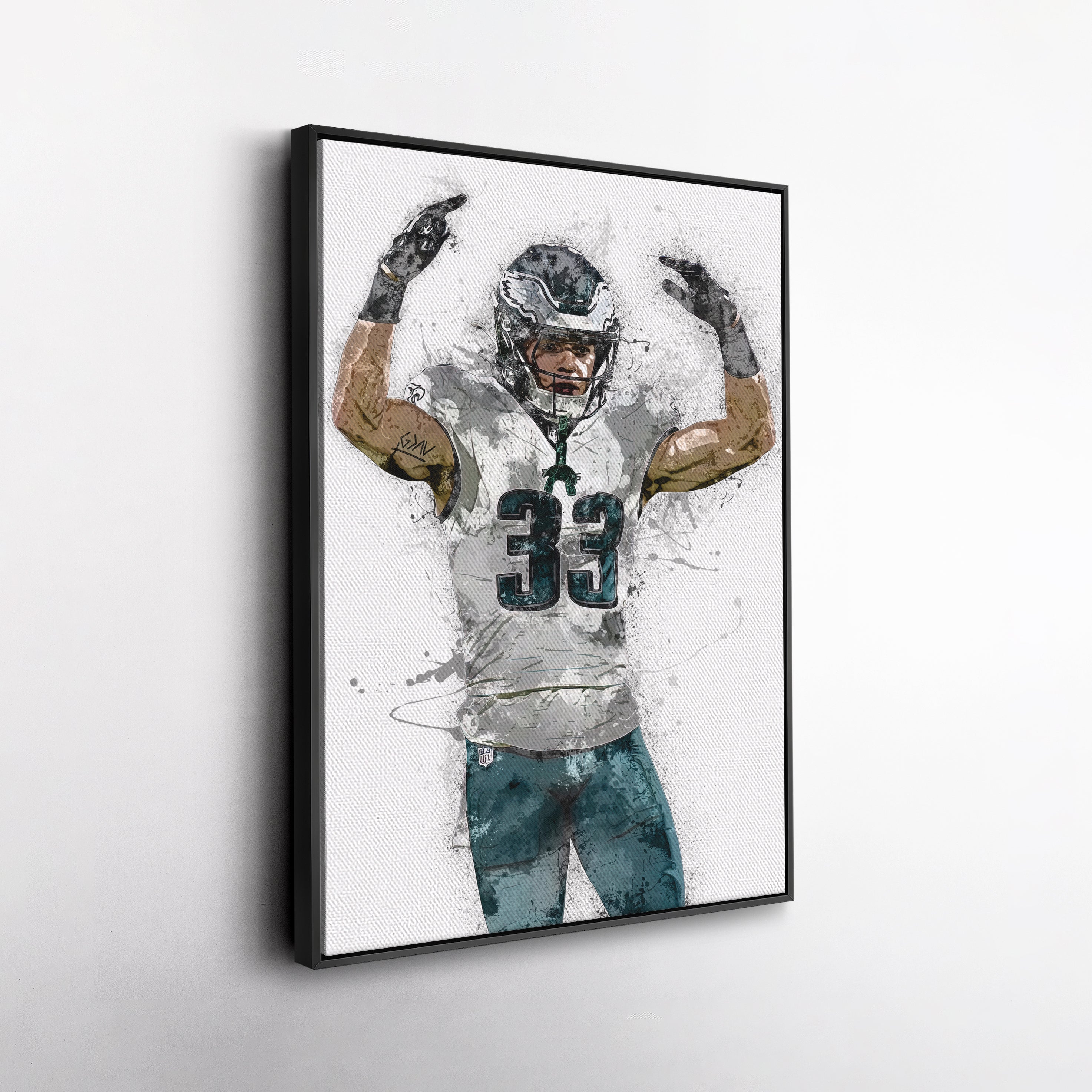 Cooper DeJean Canvas Art – Philadelphia Eagles Wall Decor