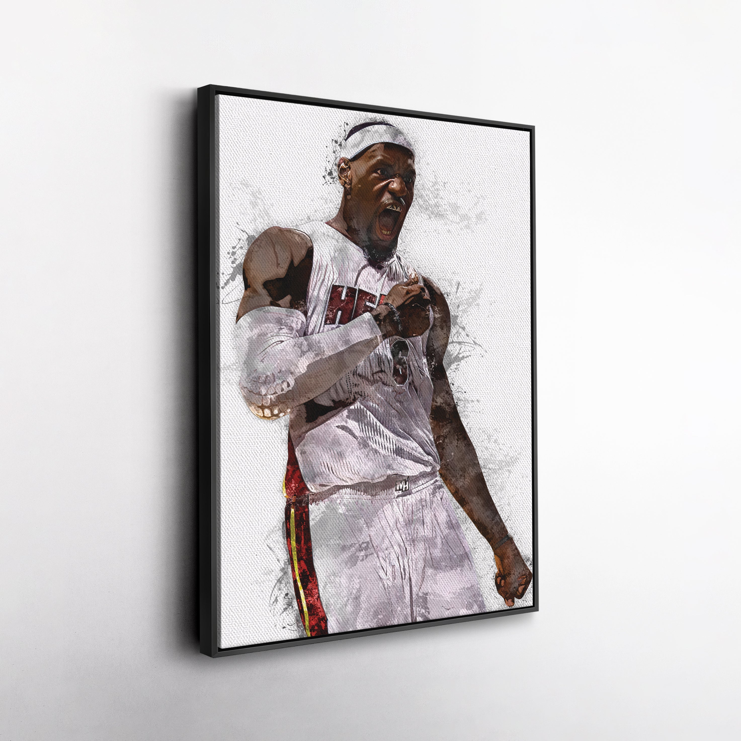 LeBron James Canvas Art – Miami Heat Wall Decor