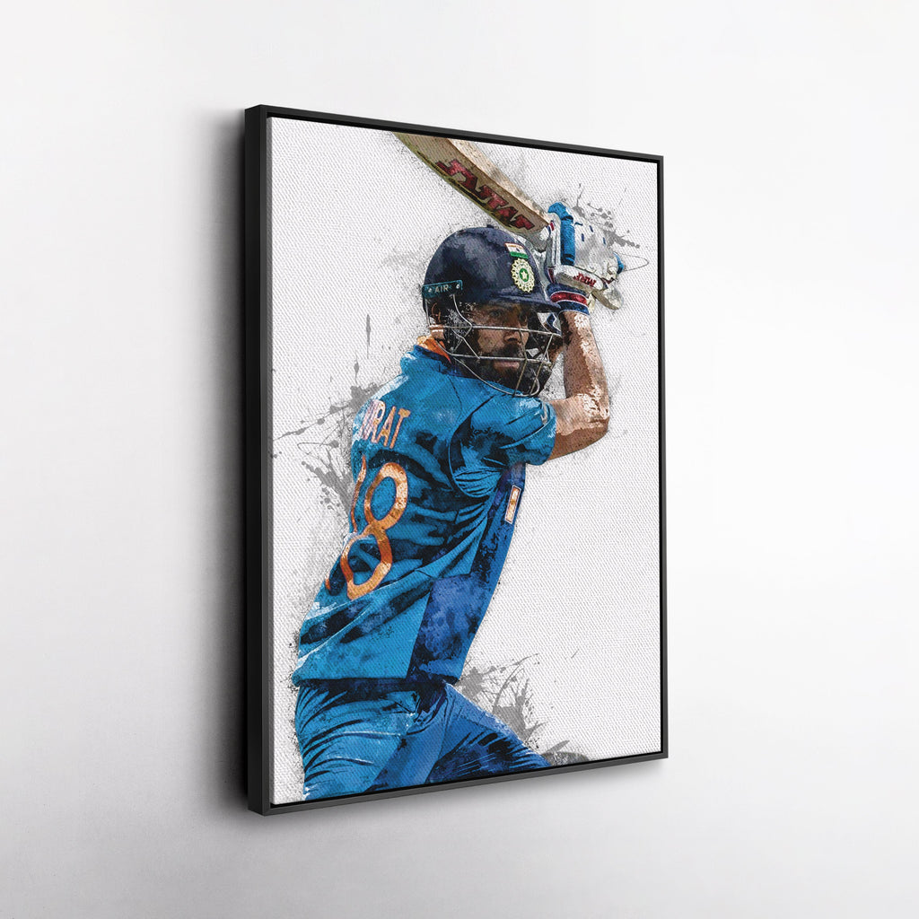 Virat Kohli Canvas Art – India Cricket Wall Decor