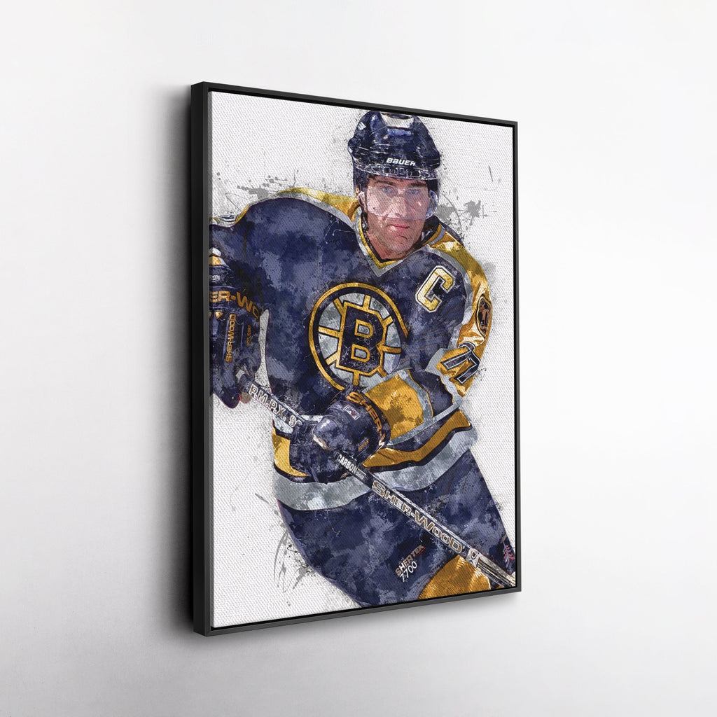 Ray Bourque Canvas Art – Boston Bruins Wall Decor