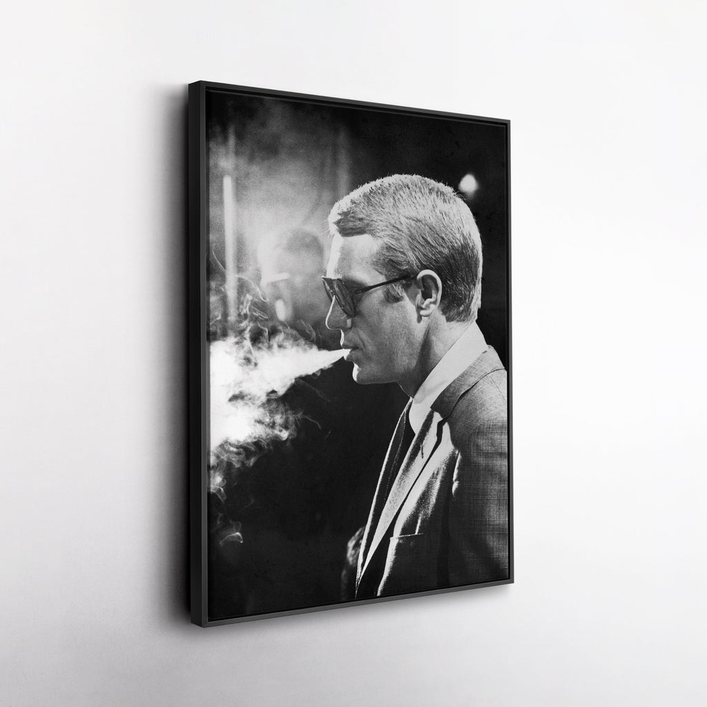Steve McQueen Canvas Art – Classic Actor Wall Decor