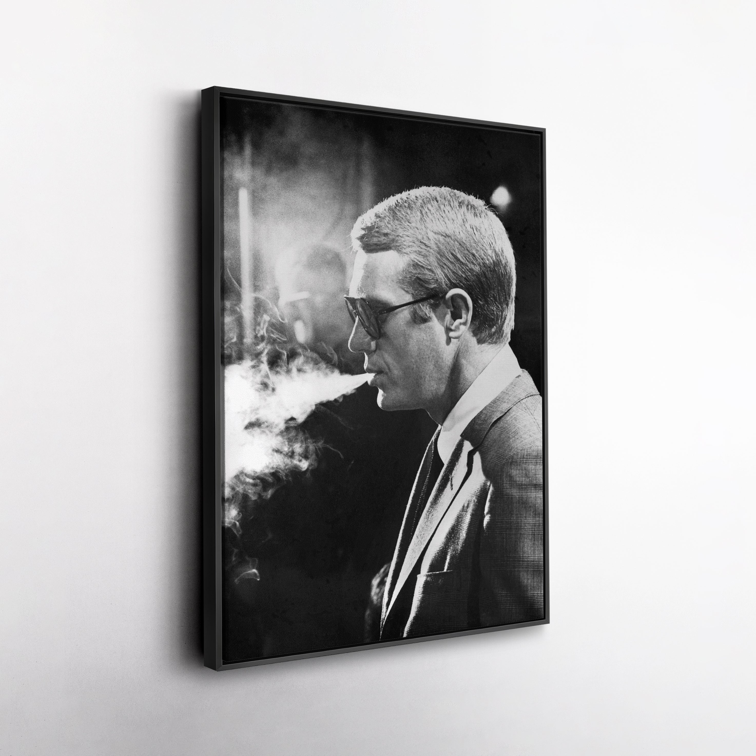Steve McQueen Canvas Art – Classic Actor Wall Decor