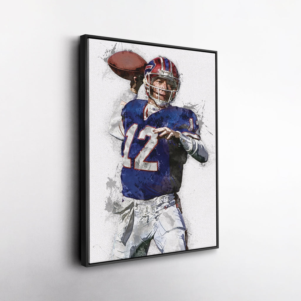 Jim Kelly Canvas Art – Buffalo Bills Wall Decor
