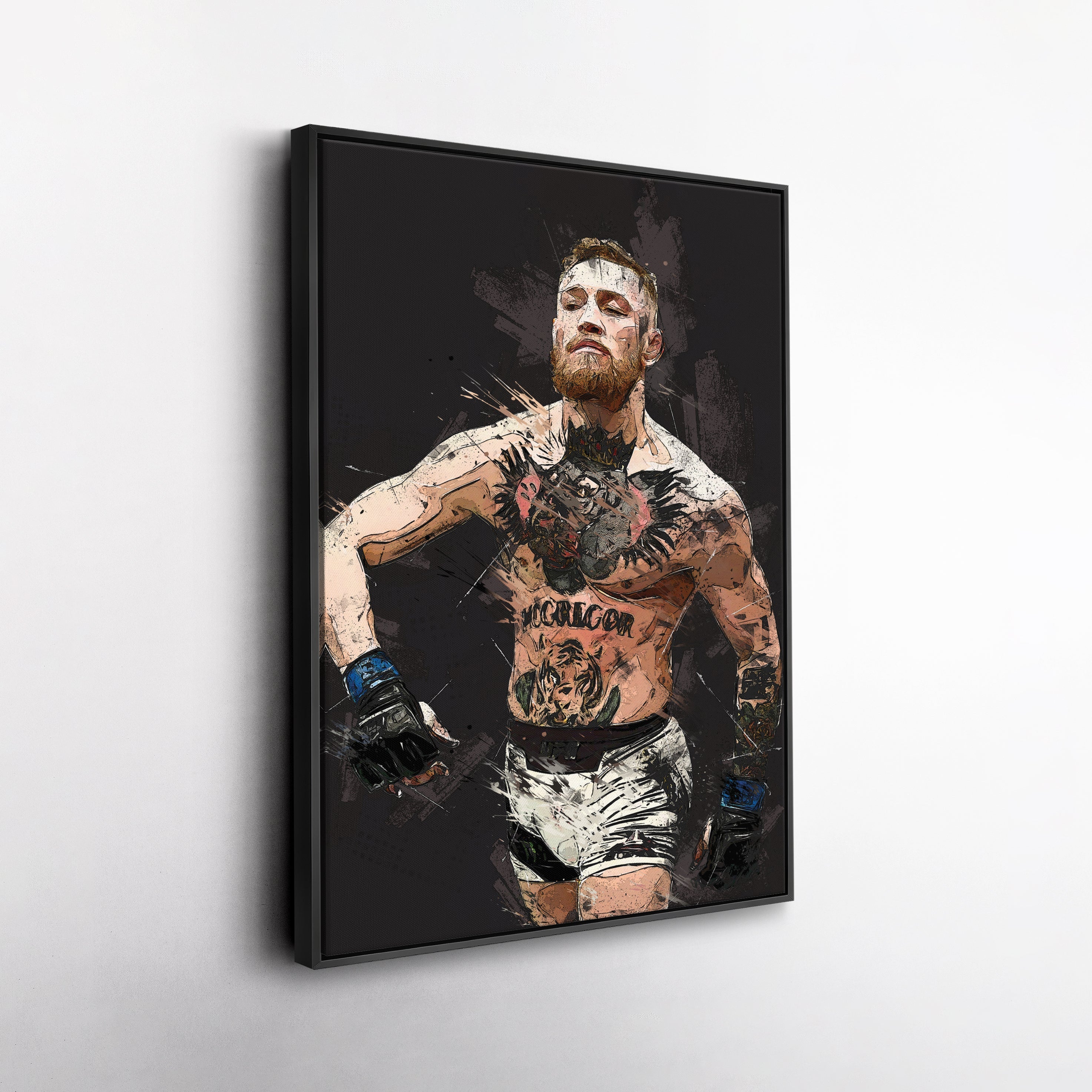 Conor McGregor Canvas Art – MMA Fighter Wall Decor