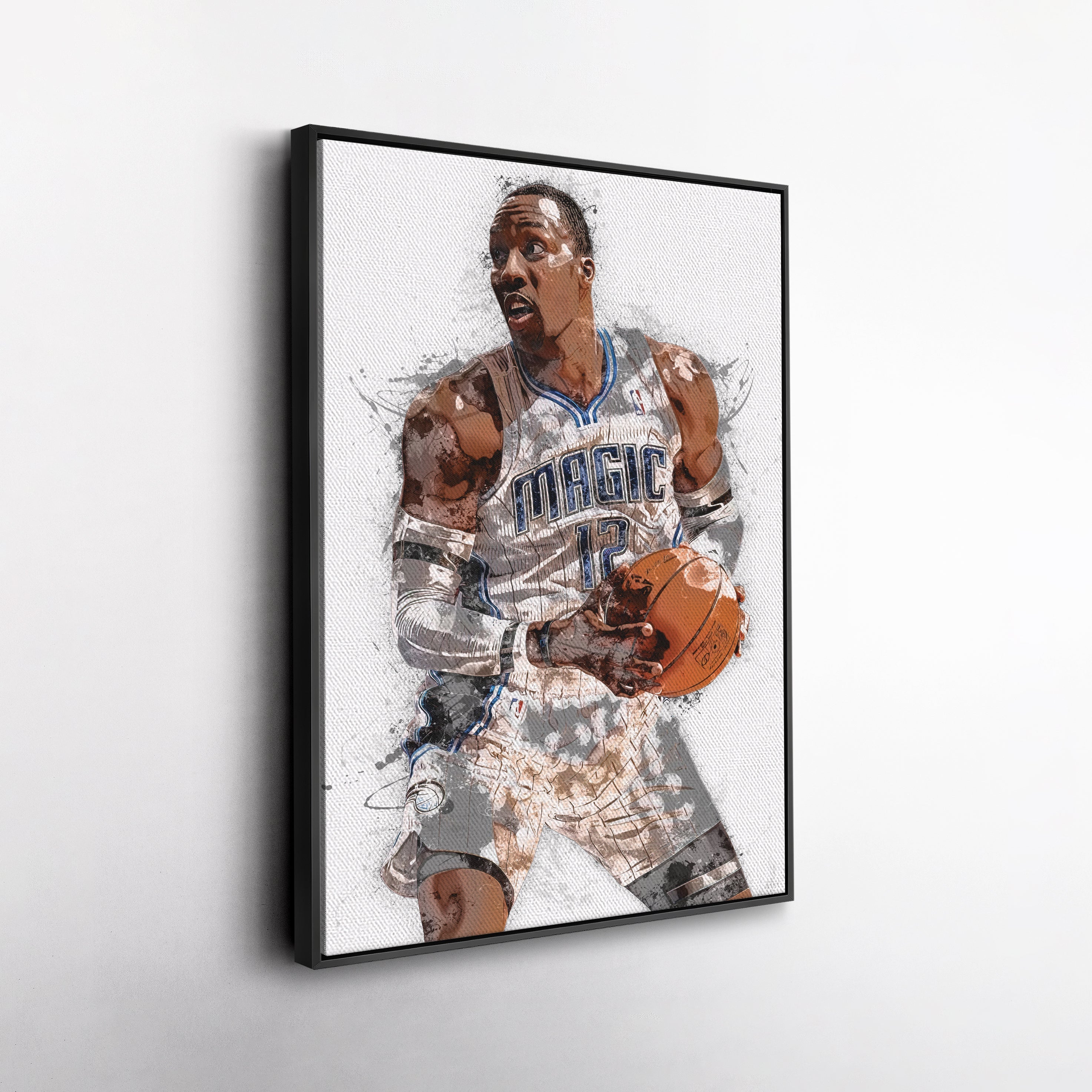 Dwight Howard Canvas Art – Orlando Magic Wall Decor