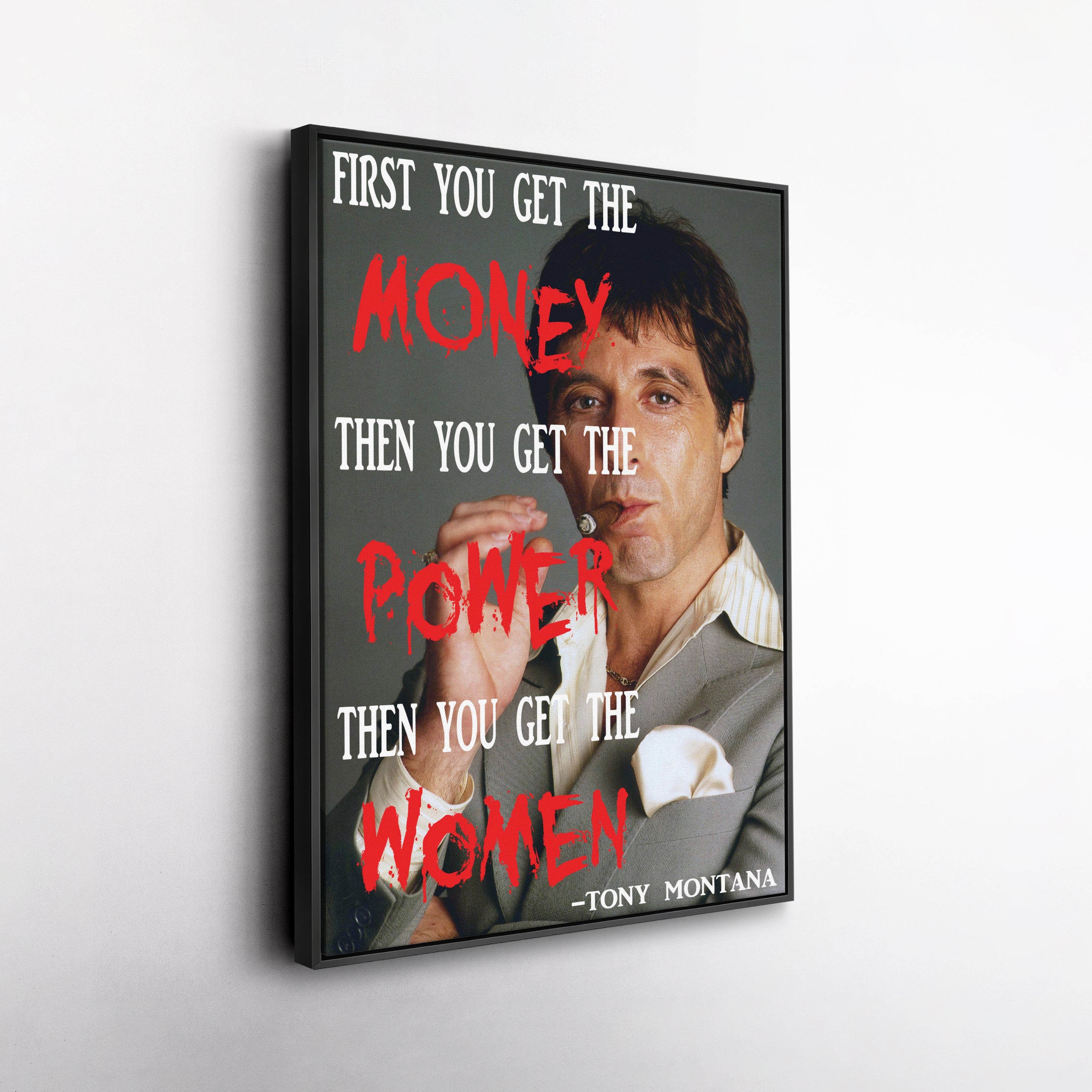Scarface Quote Canvas Art – Tony Montana Wall Decor