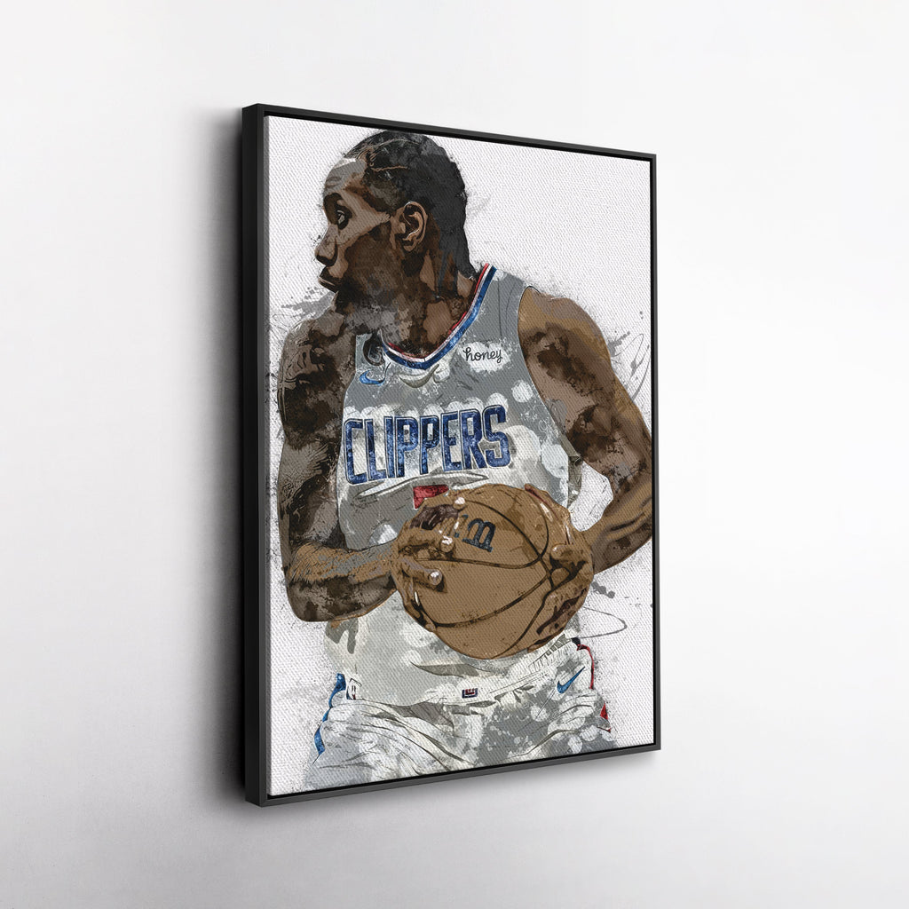 Kawhi Leonard Canvas Art – Los Angeles Clippers Wall Decor