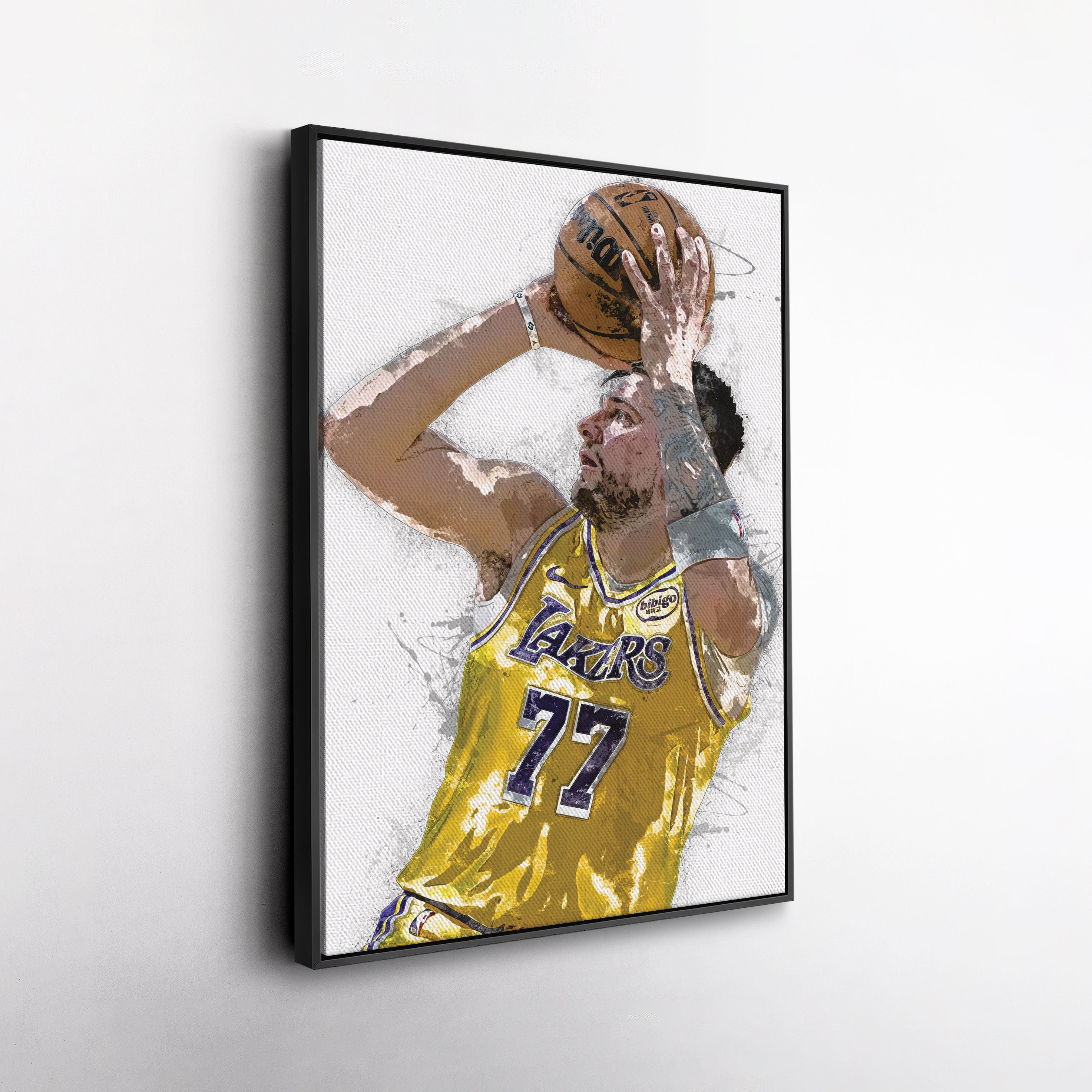 Luka Doncic Canvas Art – Los Angeles Lakers Wall Decor