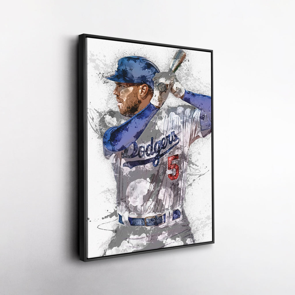 Freddie Freeman Canvas Art – Los Angeles Dodgers Wall Decor