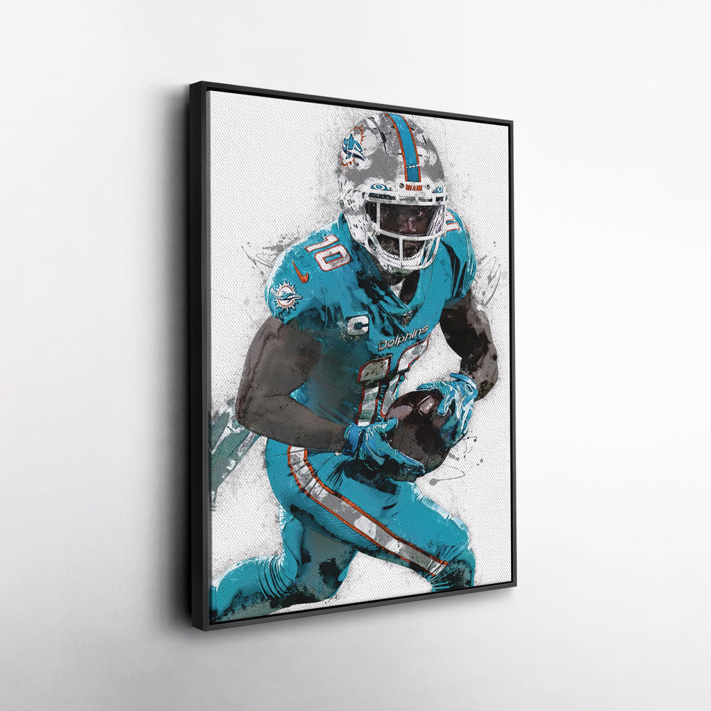 Tyreek Hill Canvas Art – Miami Dolphins Wall Decor