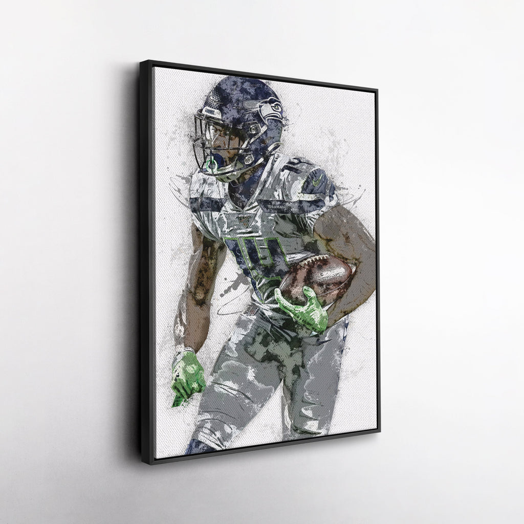DK Metcalf Canvas Art – Seattle Seahawks Wall Decor