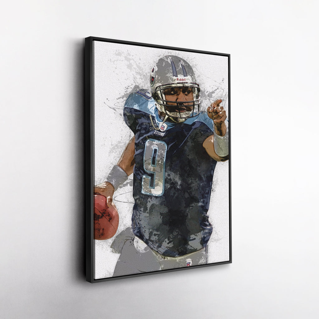 Steve McNair Canvas Art – Tennessee Titans Wall Decor