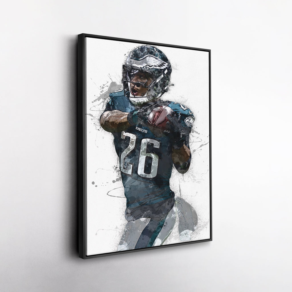 Saquon Barkley Canvas Art - Philadelphia Eagles Wall Decor