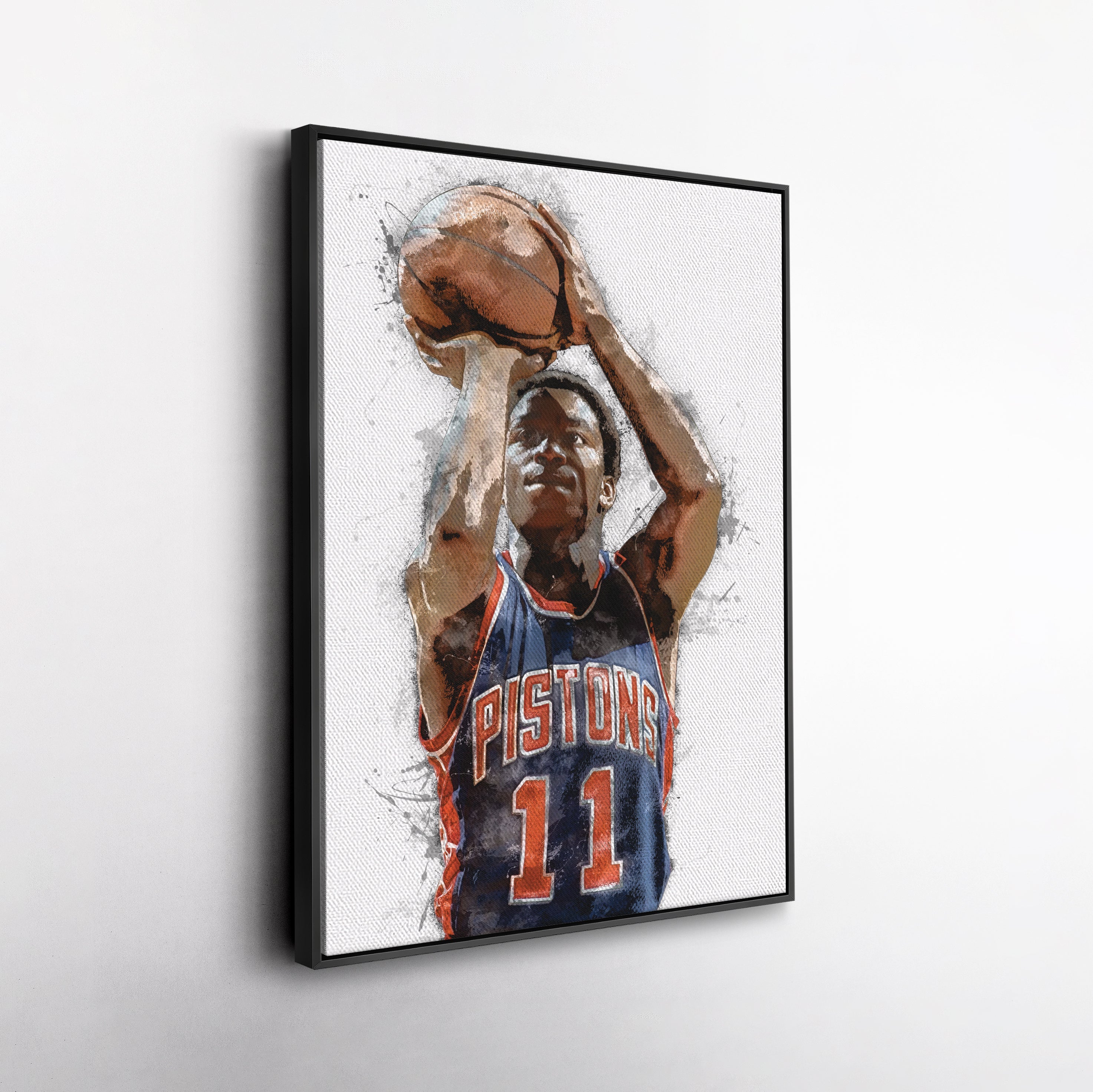 Isiah Thomas Canvas Art – Detroit Pistons Wall Decor