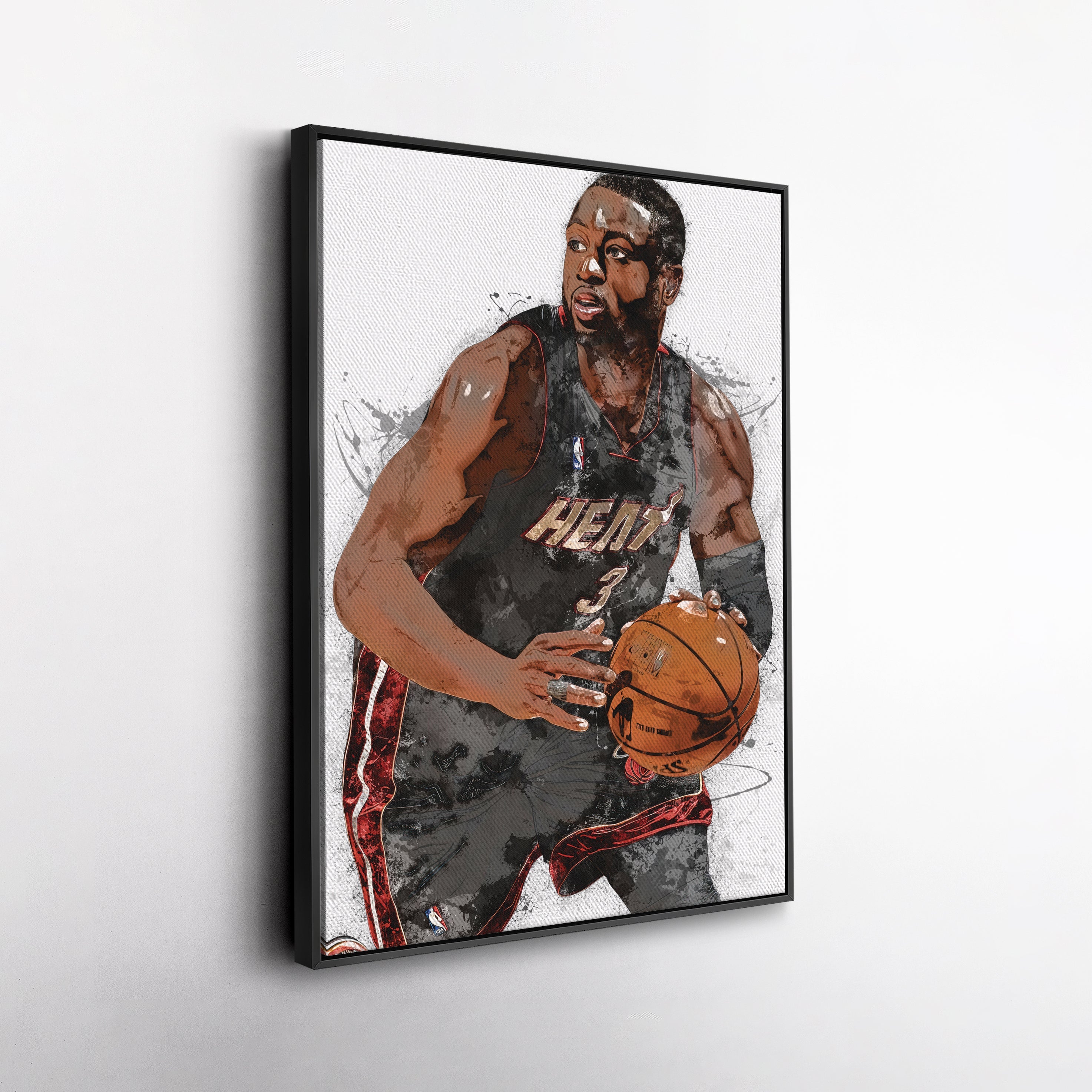 Dwyane Wade Canvas Art – Miami Heat Wall Decor