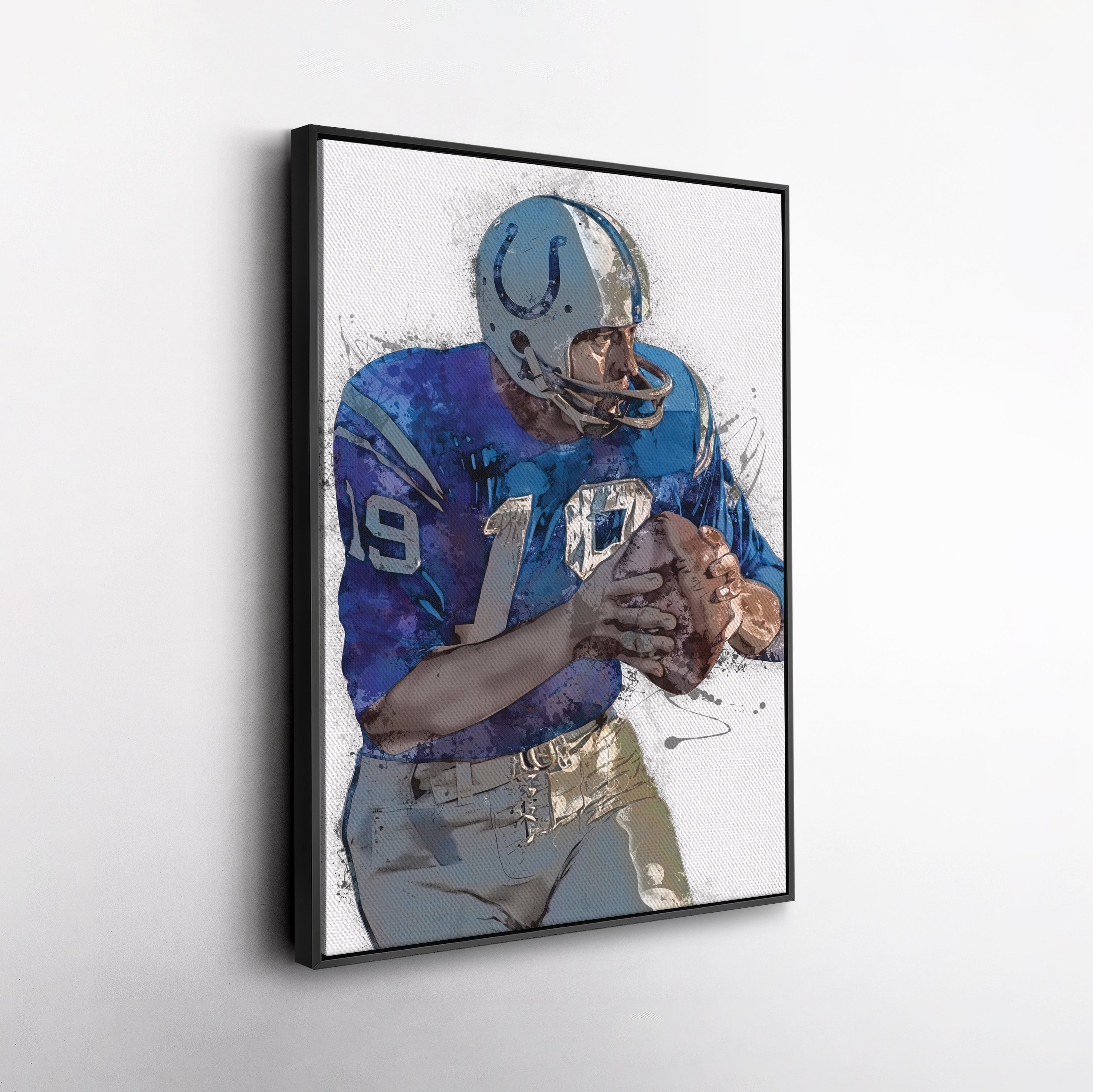 Johnny Unitas Canvas Art – Baltimore Colts Wall Decor