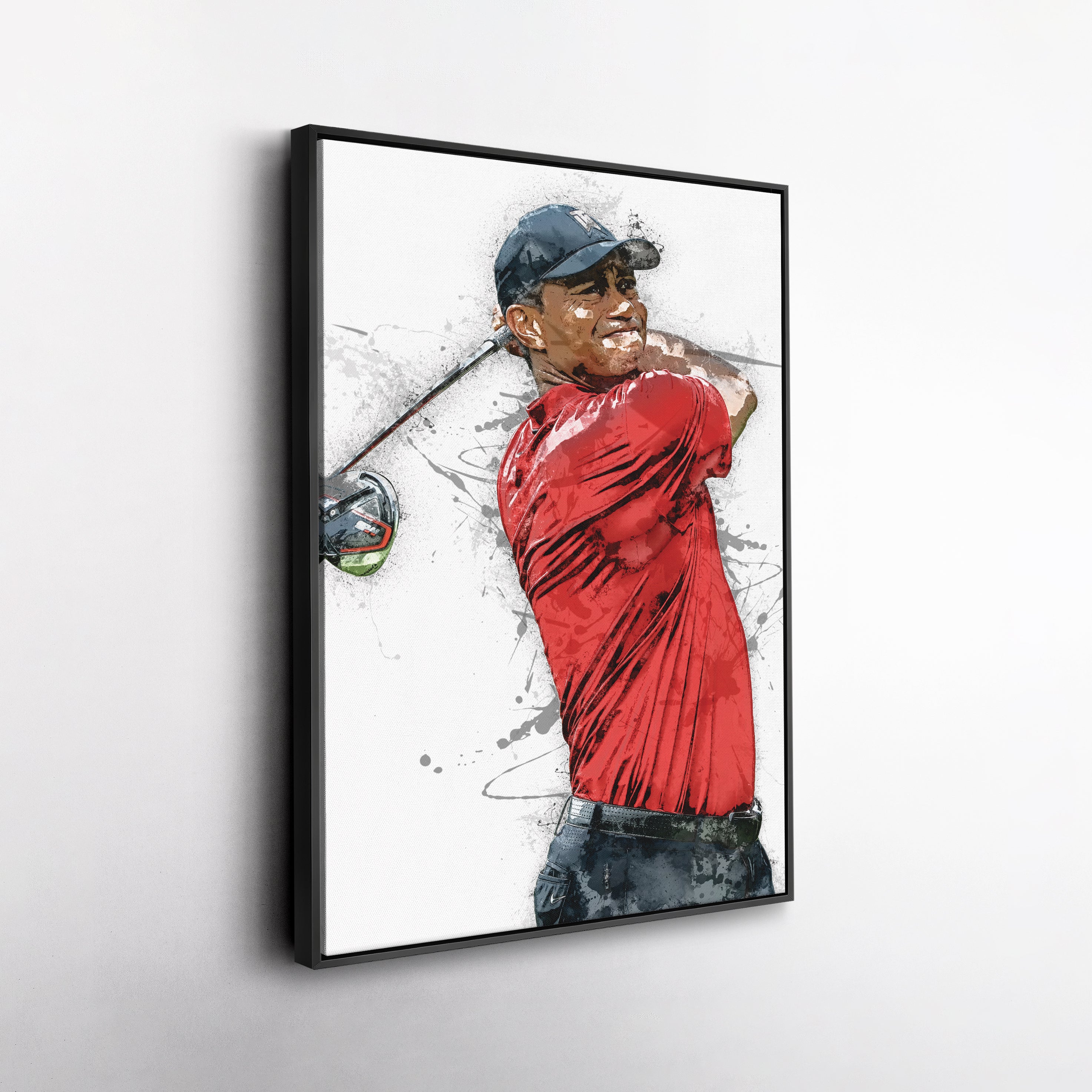 Tiger Woods Canvas Print – Masters Golf Wall Art Decor
