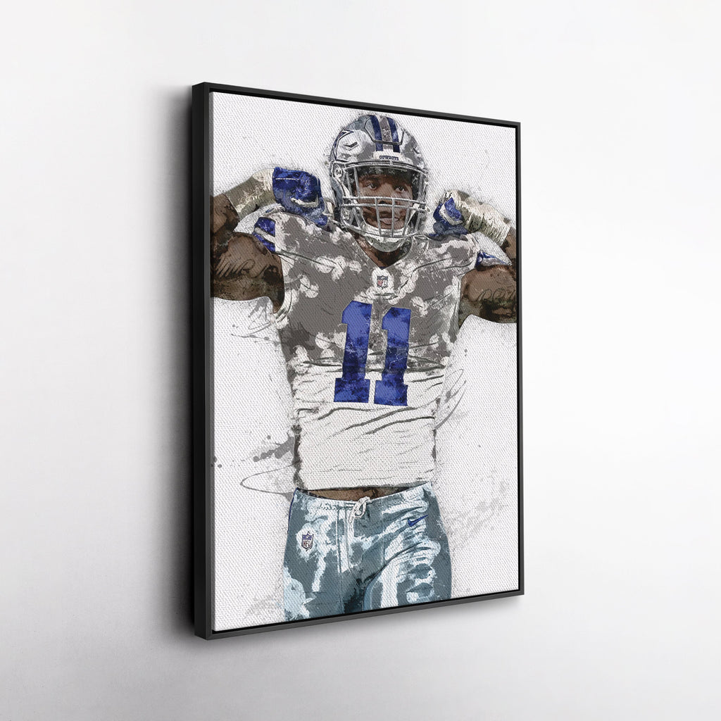 Micah Parsons Canvas Art – Dallas Cowboys Wall Decor