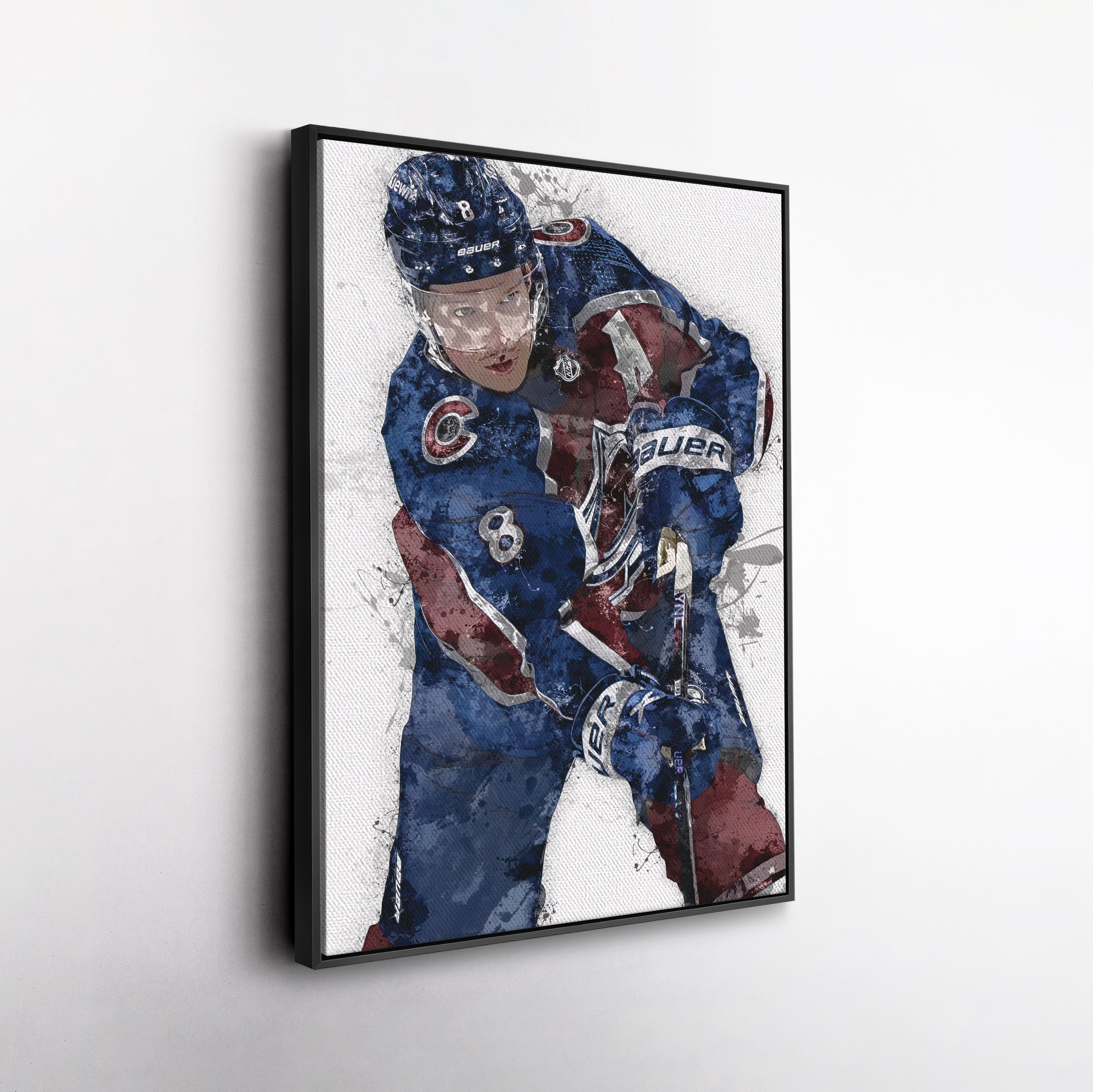 Cale Makar Canvas Art – Colorado Avalanche Wall Decor